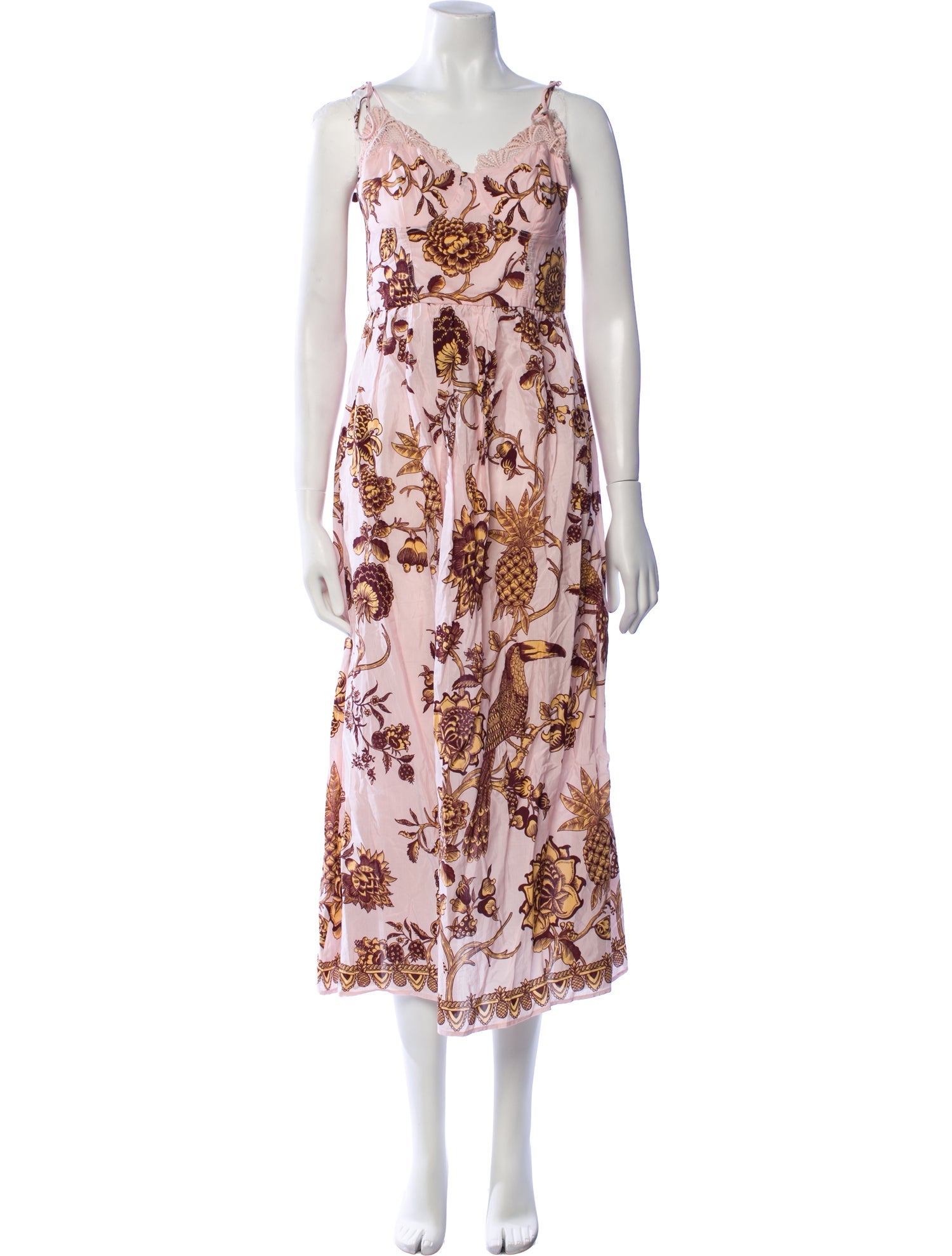 Farm Rio Floral Print Long Dress
