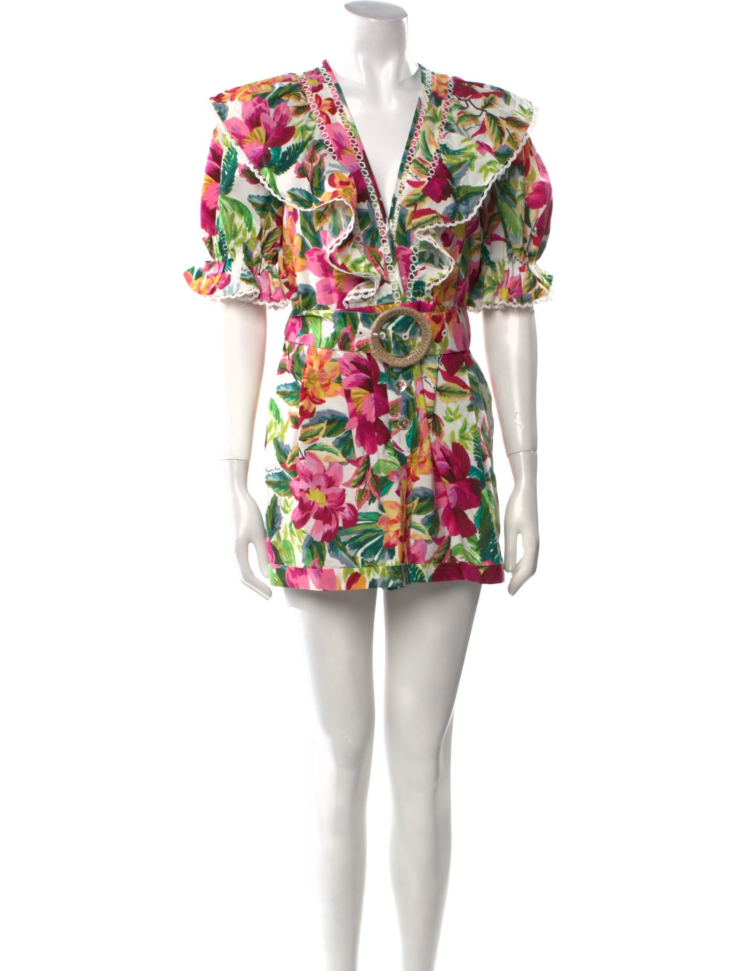 Farm Rio Floral Print Romper