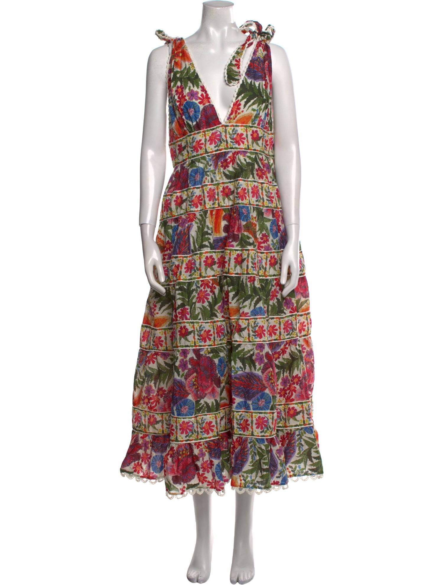 Farm Rio Printed Midi Length Dress w/ Tags