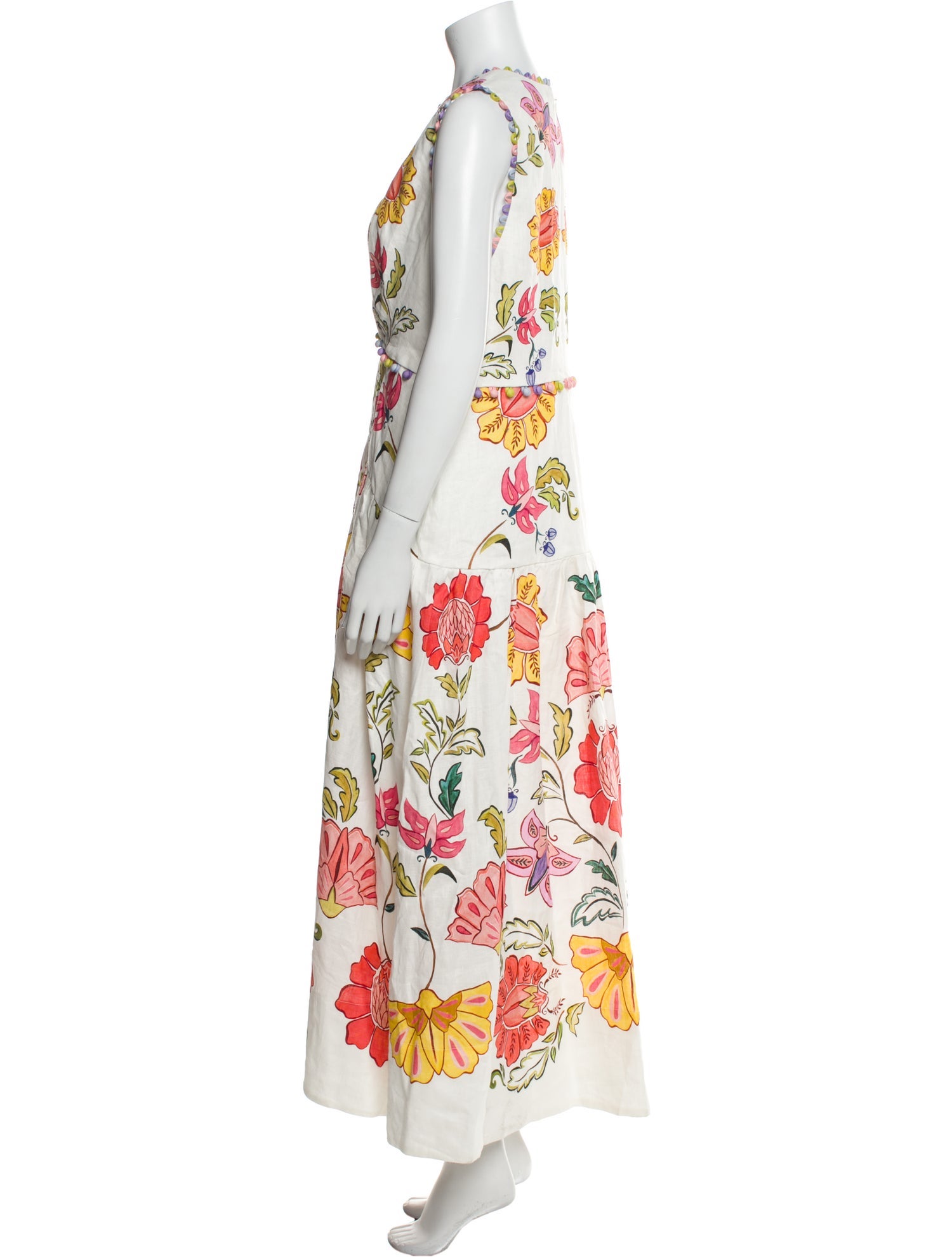 Farm Rio Linen Long Dress w/ Tags