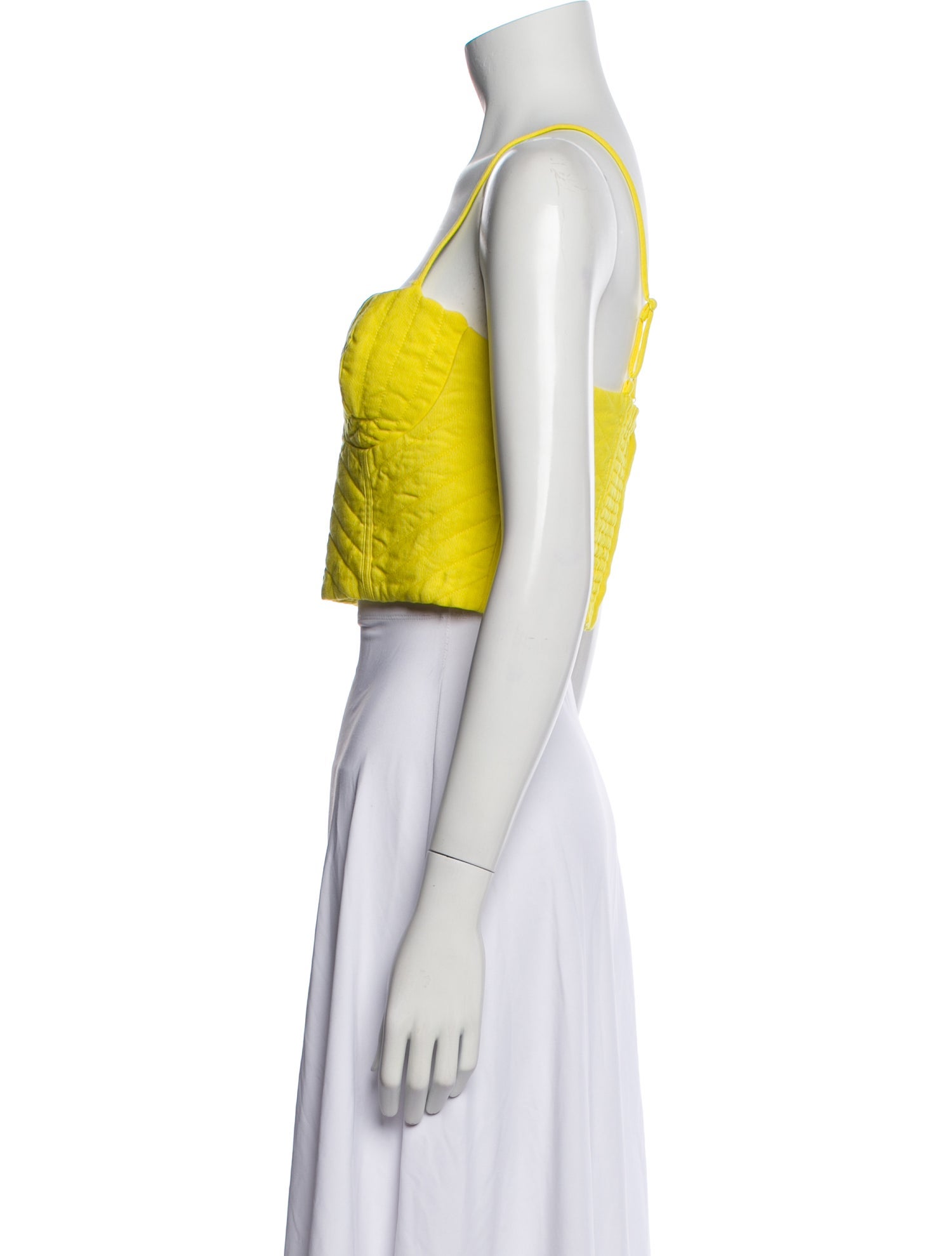 Farm Rio Square Neckline Sleeveless Crop Top