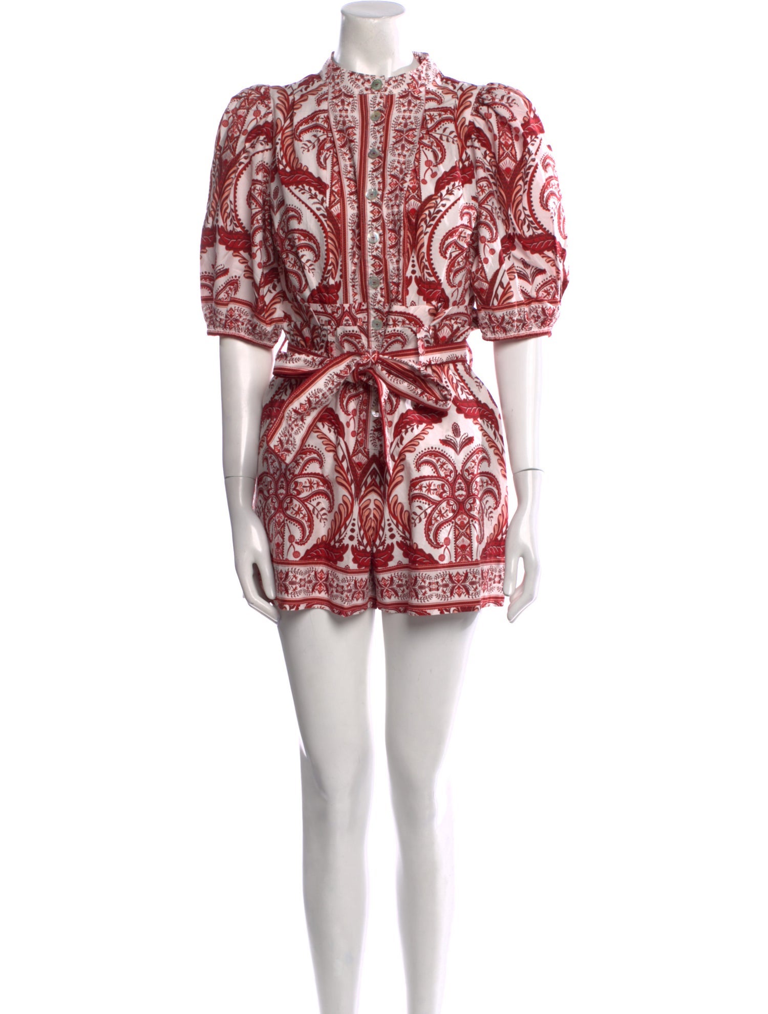 Farm Rio Printed Crew Neck Romper w/ Tags