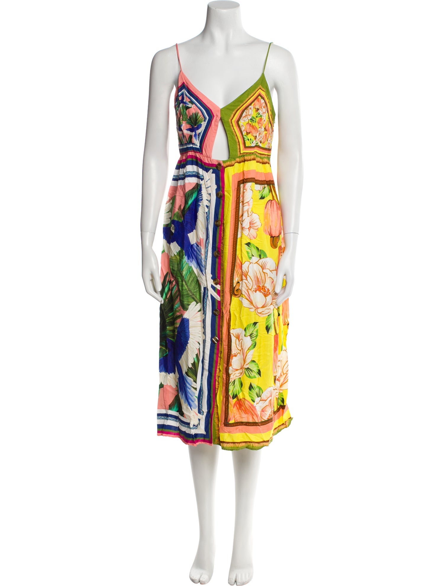 Farm Rio Printed Midi Length Dress