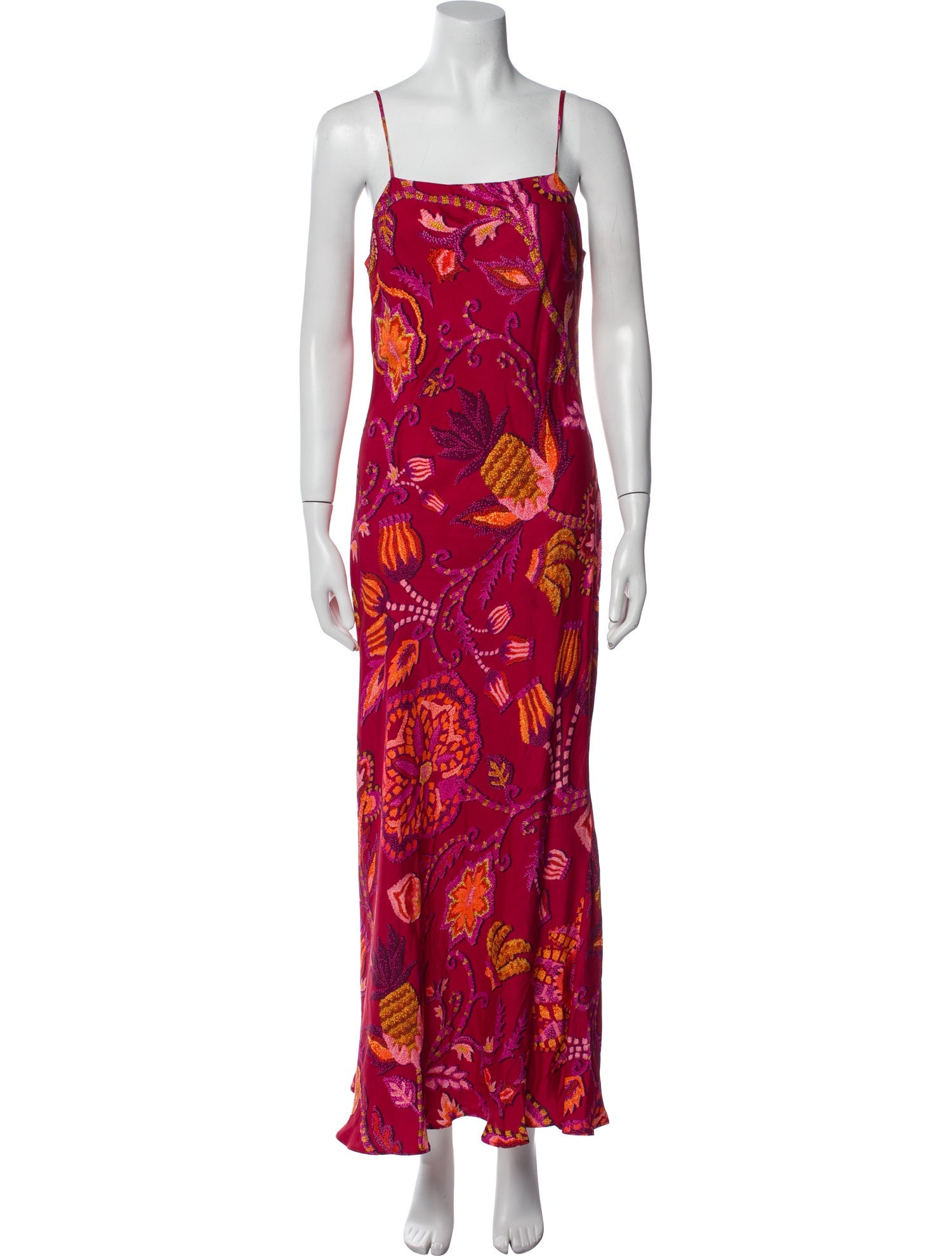 Farm Rio Floral Print Long Dress