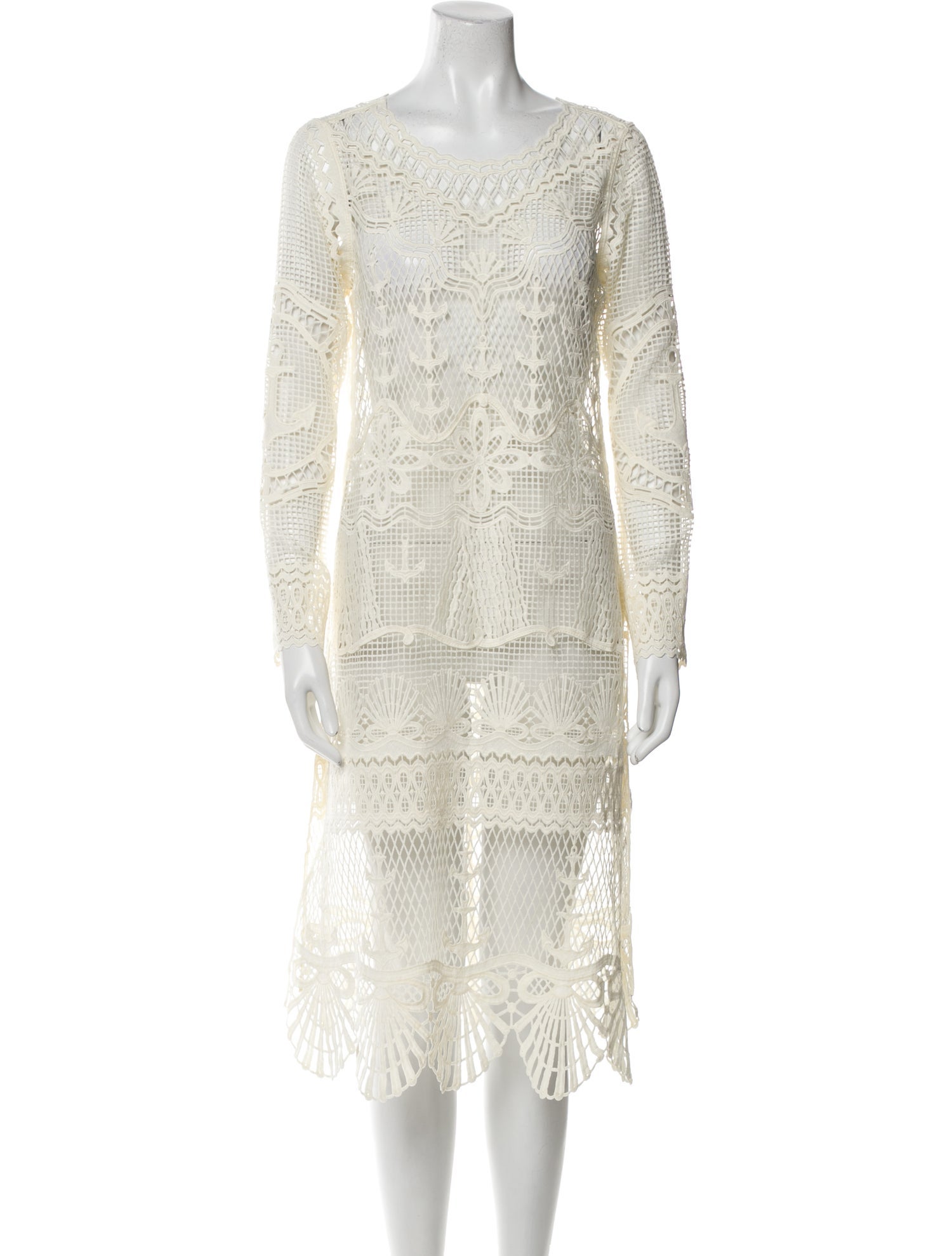 Farm Rio Crochet Midi Length Dress w/ Tags