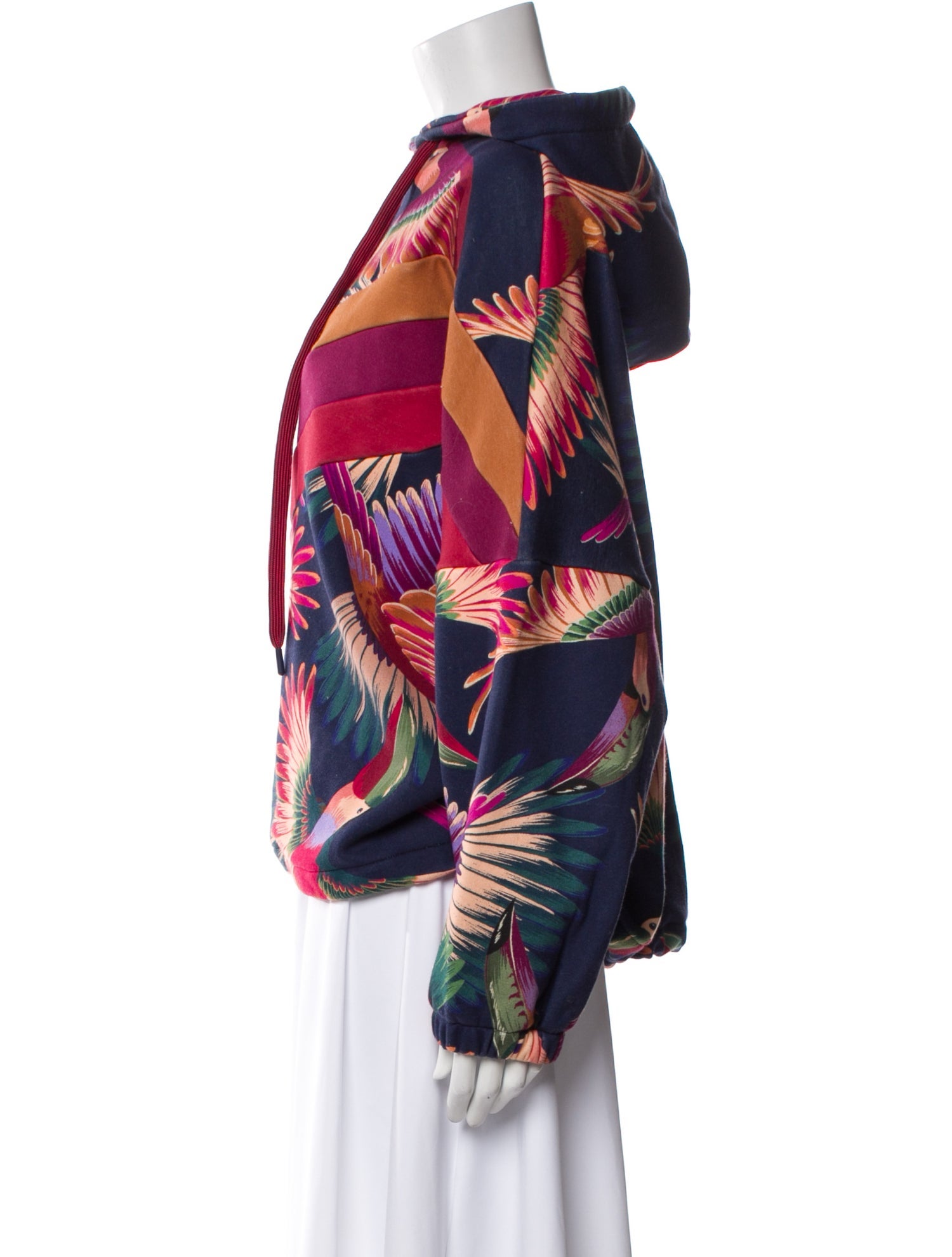 Farm Rio Printed Mock Neck Sweatshirt