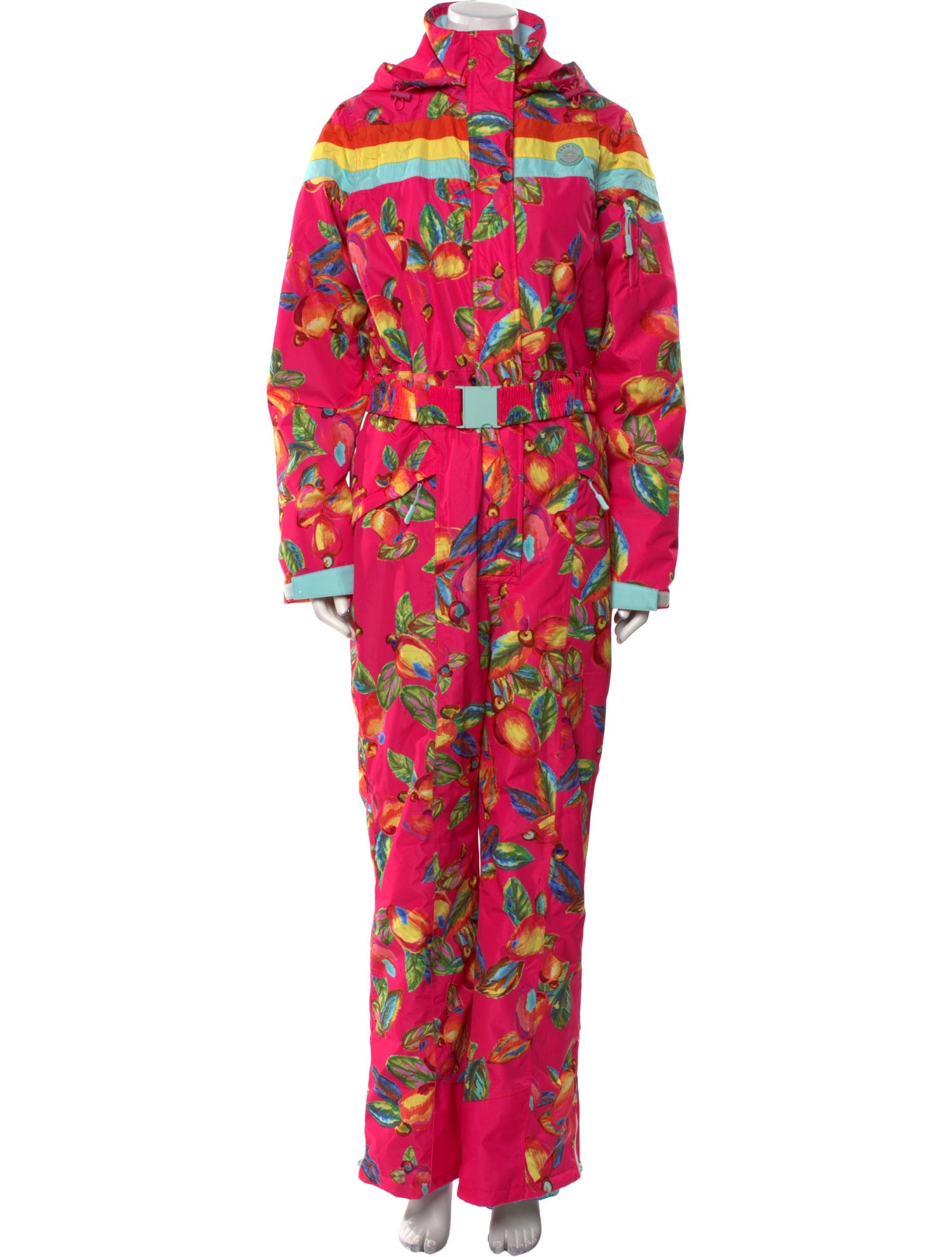 Farm Rio Printed Mock Neck Jumpsuit