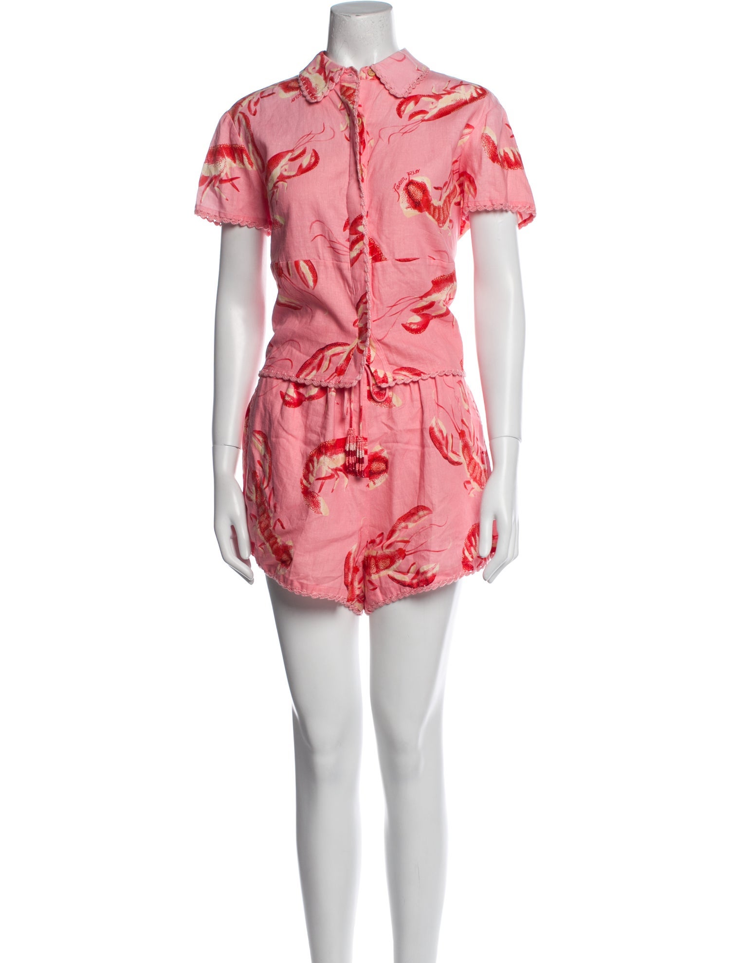 Farm Rio Linen Printed Lounge Set