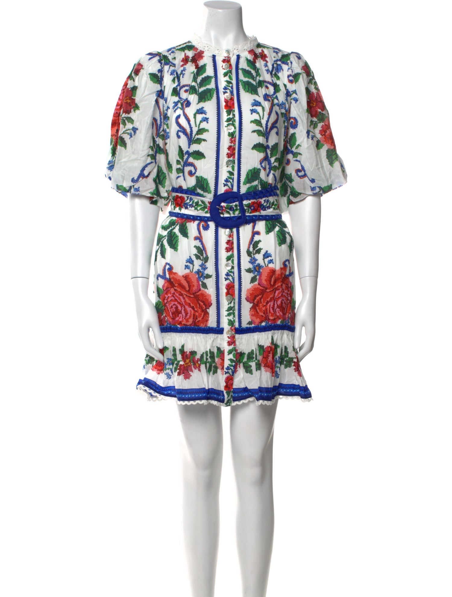 Farm Rio Floral Print Mini Dress w/ Tags