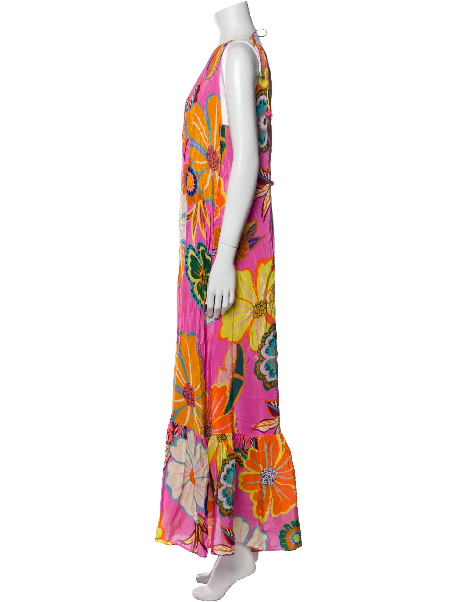 Farm Rio Floral Print Long Dress