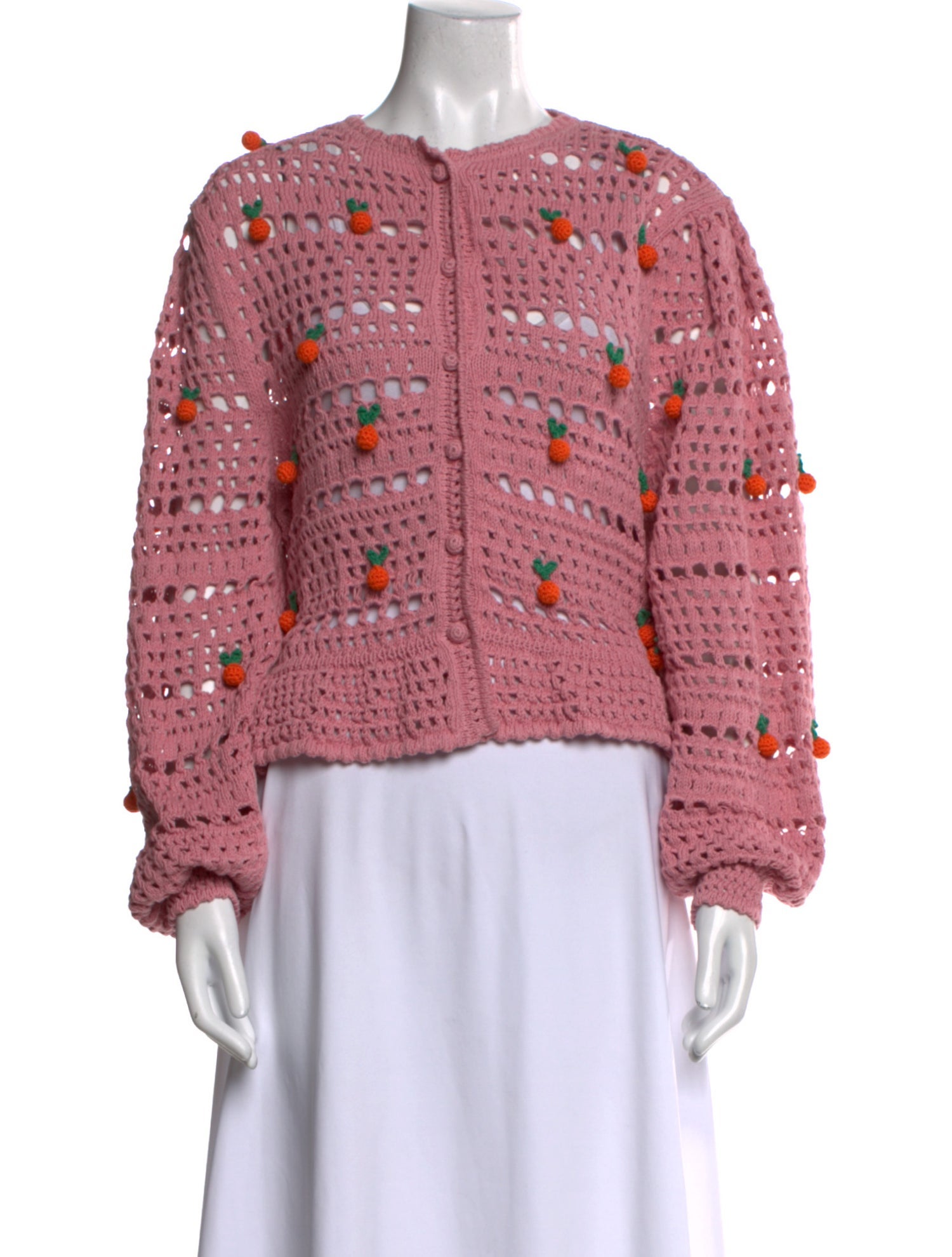 Farm Rio Patterned Crew Neck Sweater