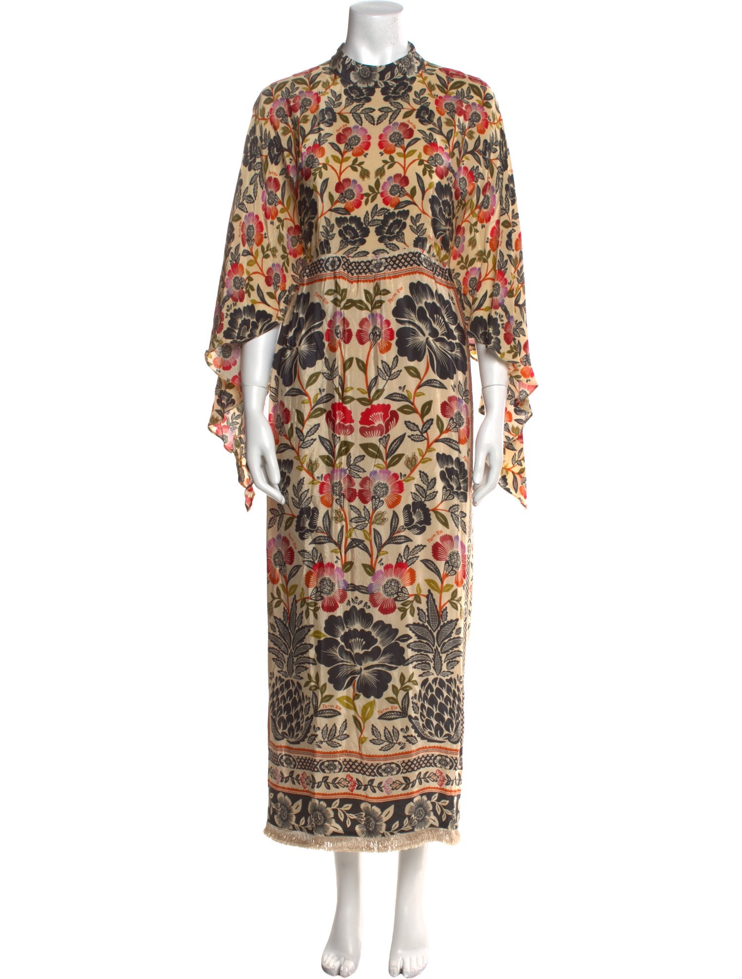 Farm Rio Floral Print Long Dress w/ Tags