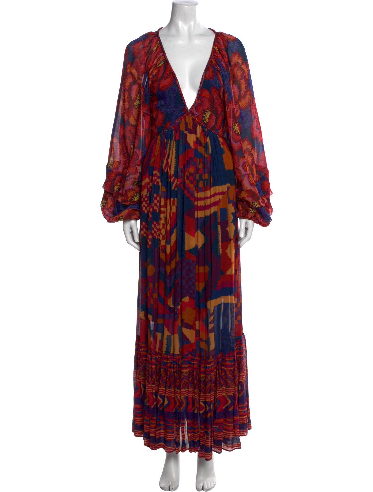 Farm Rio Printed Long Dress