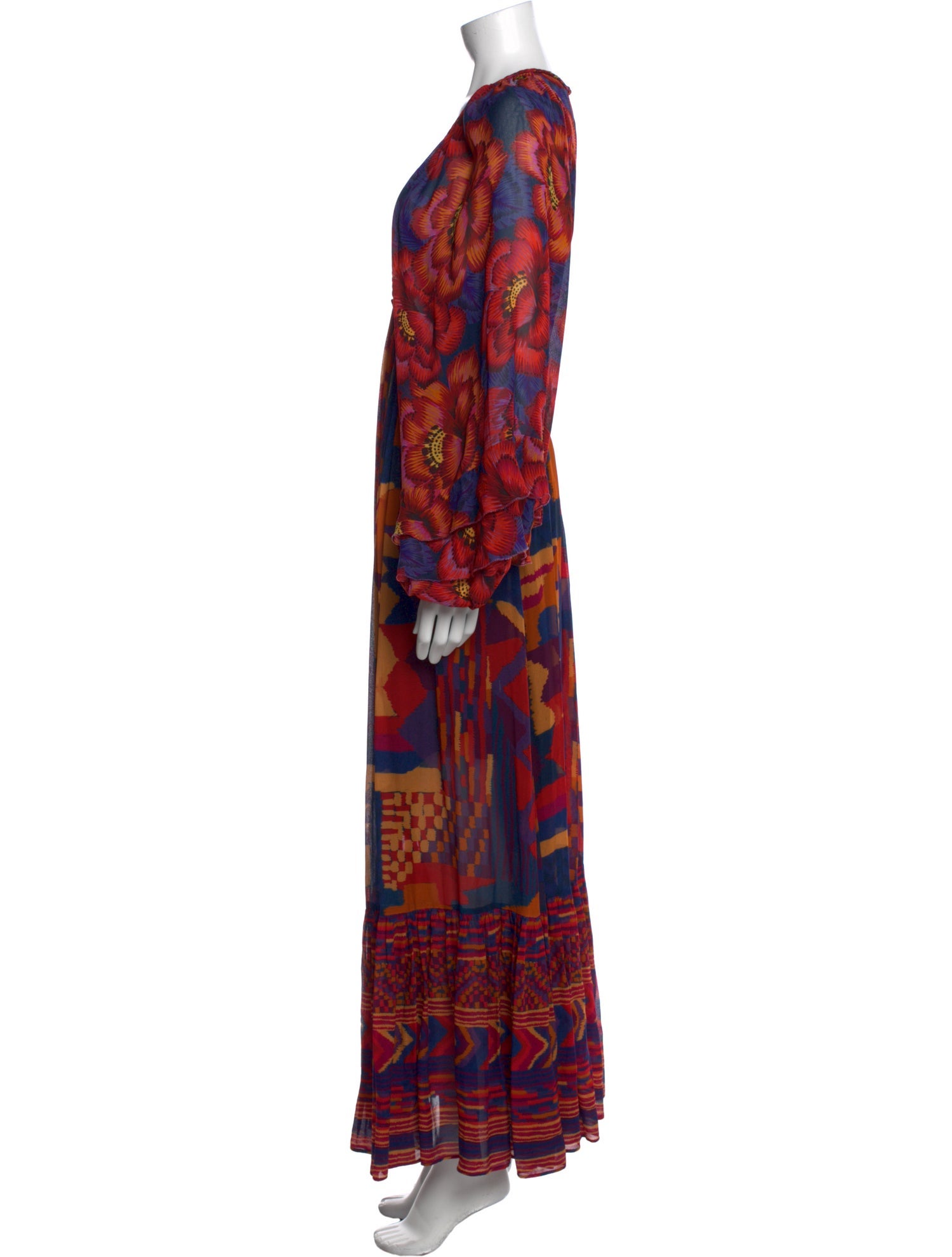 Farm Rio Printed Long Dress