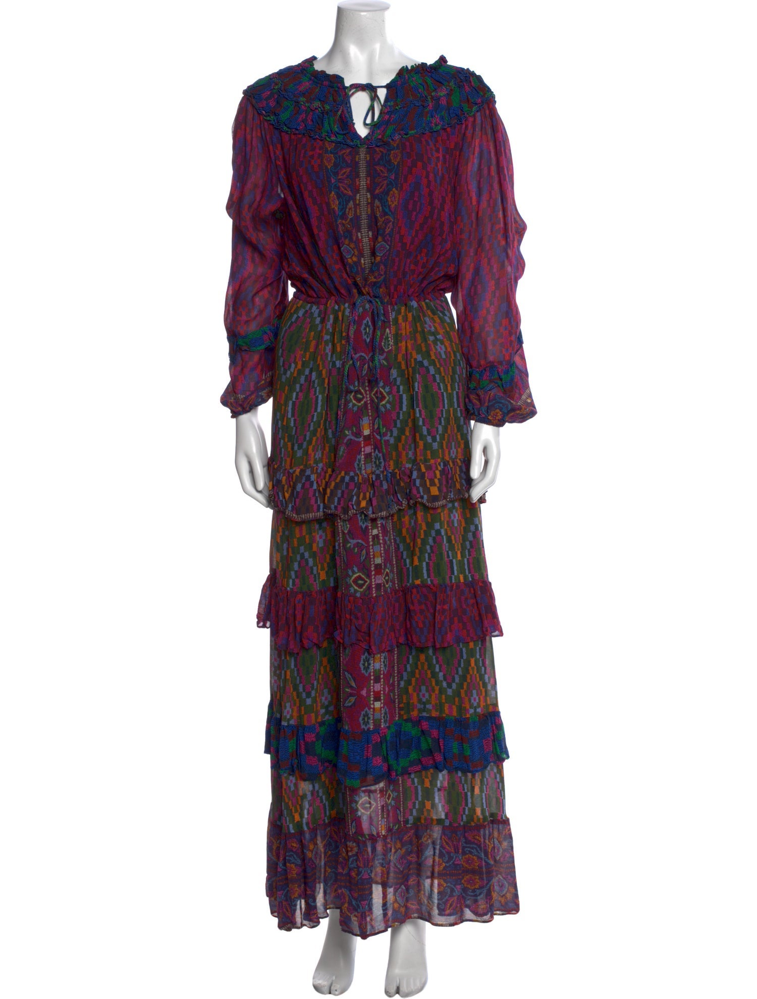 Farm Rio Printed Midi Length Dress