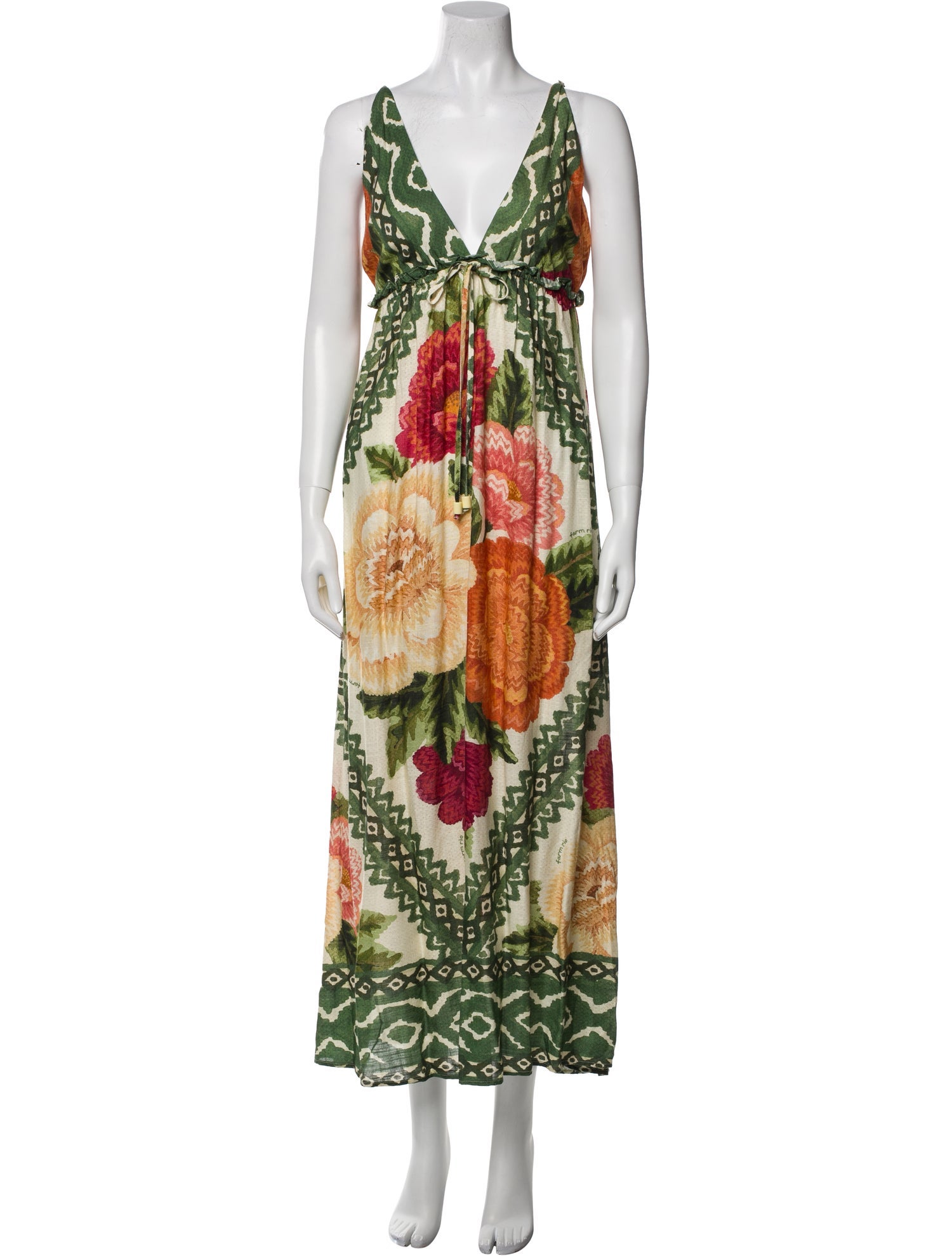 Farm Rio Printed Long Dress w/ Tags