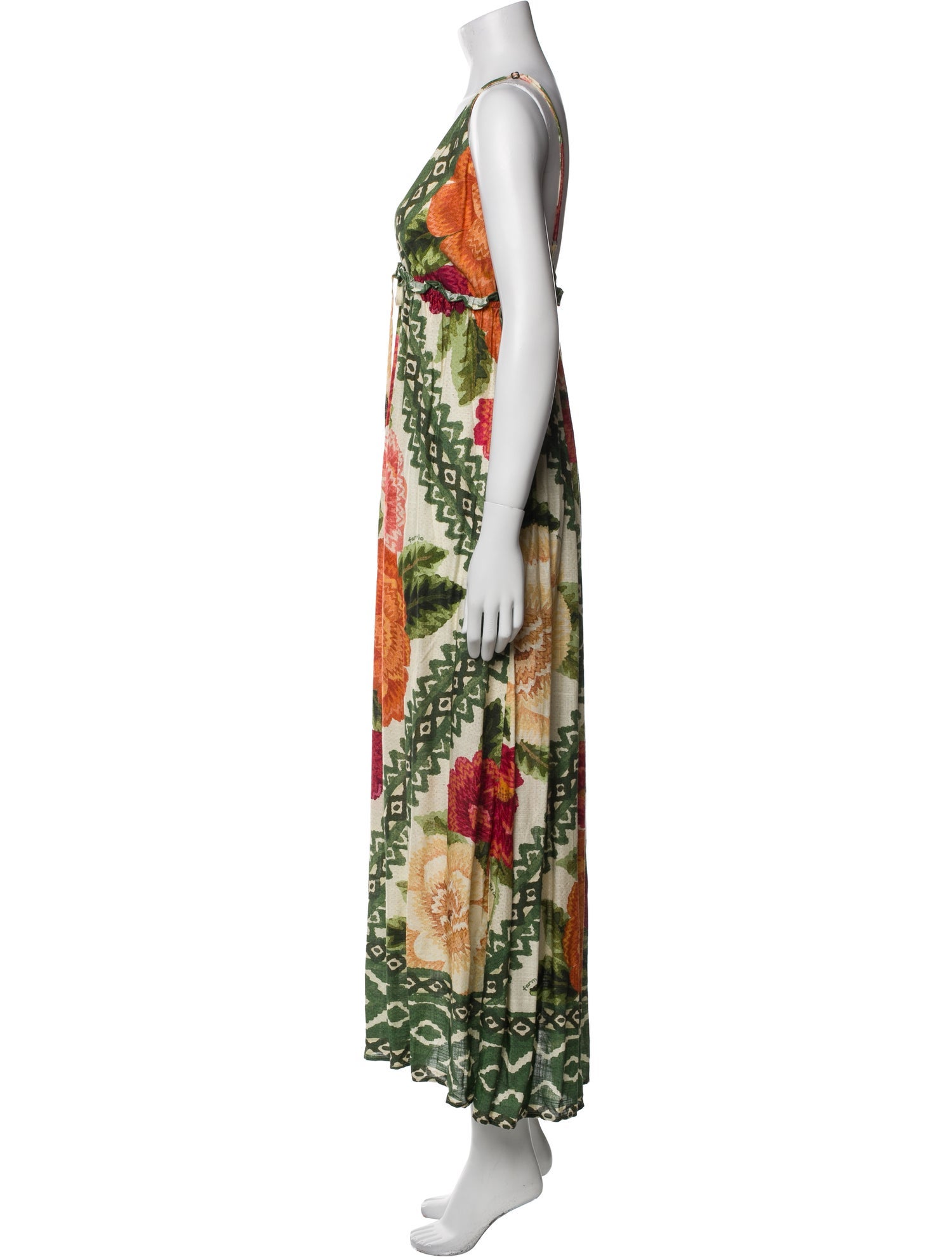 Farm Rio Printed Long Dress w/ Tags