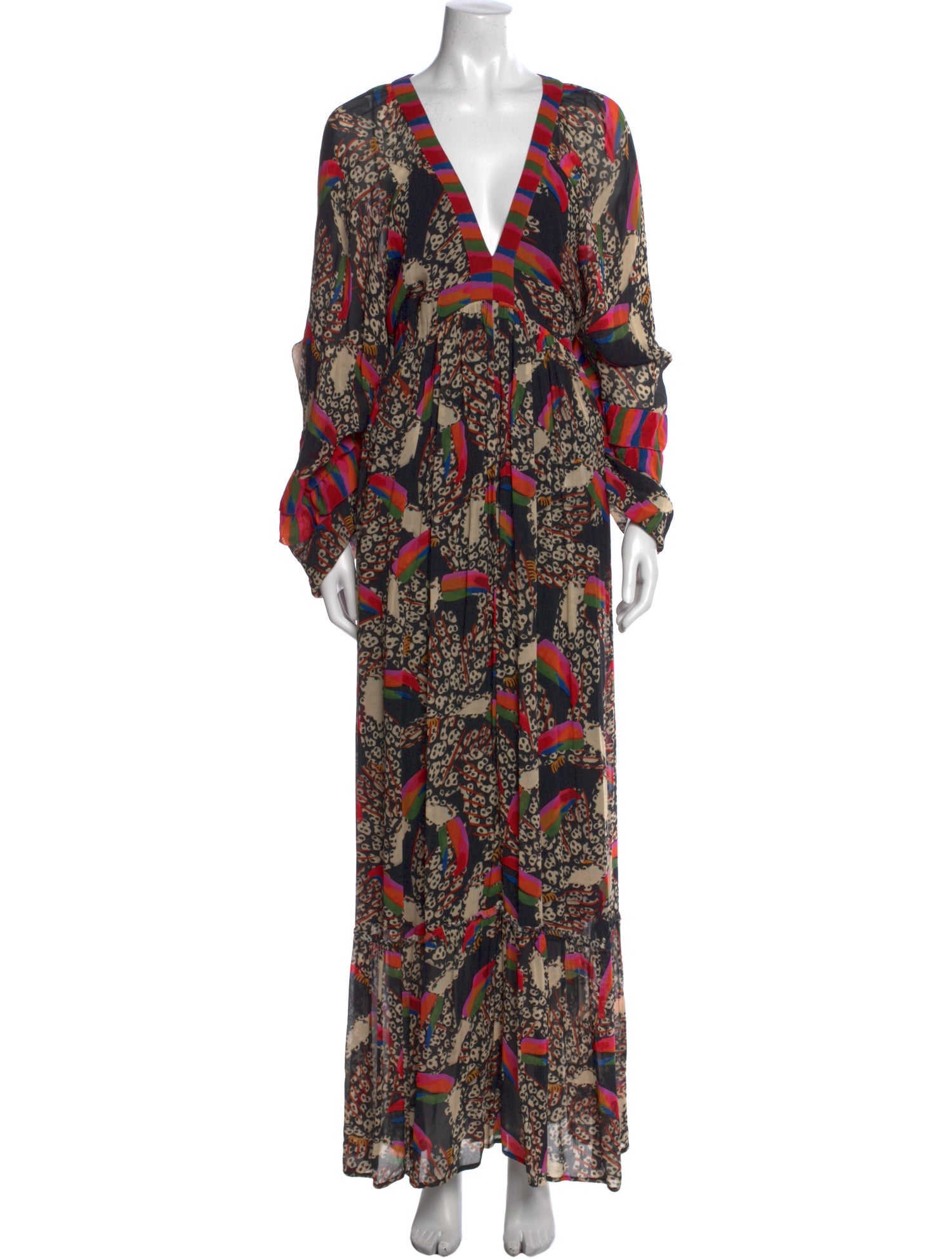 Farm Rio Printed Long Dress