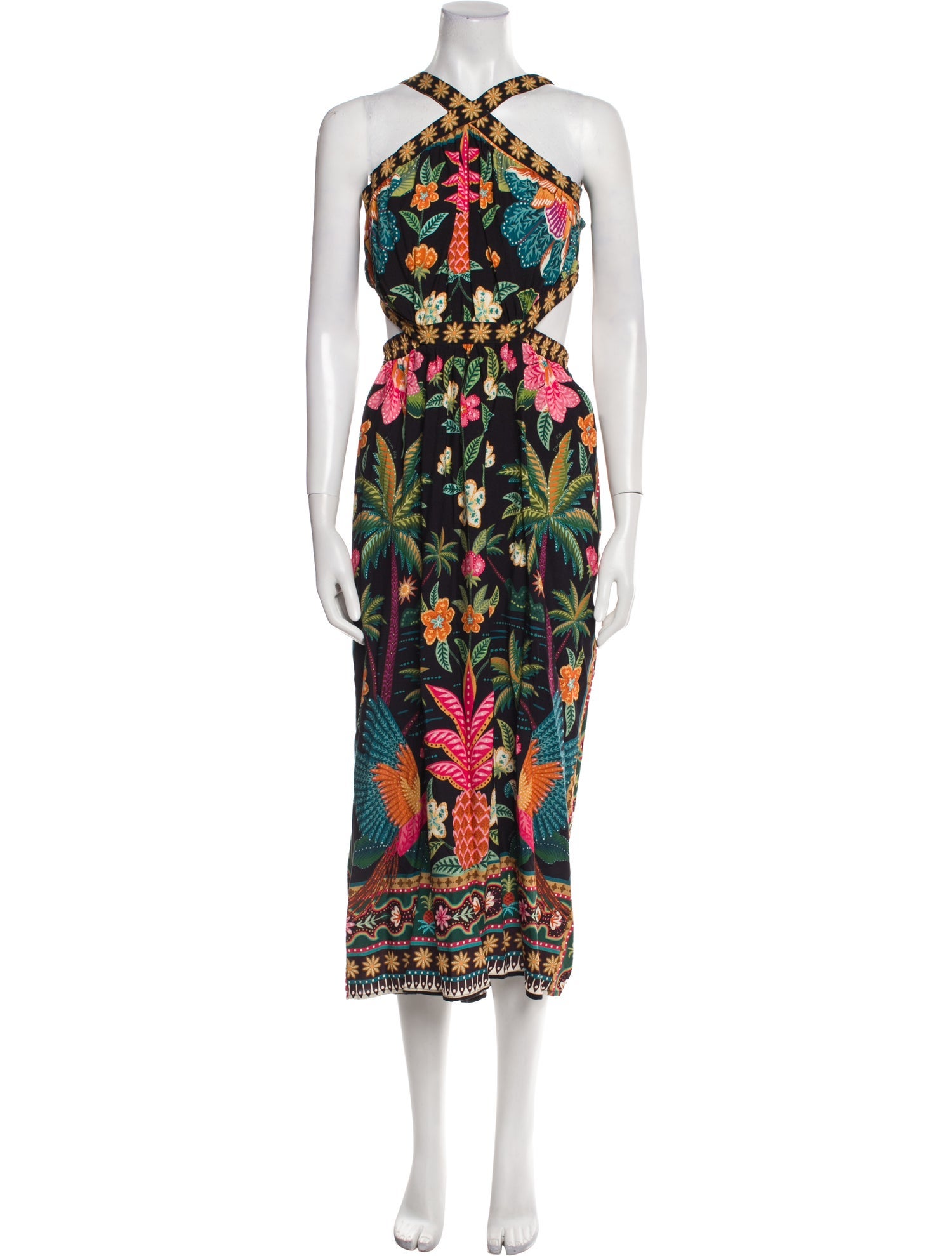 Farm Rio Printed Long Dress