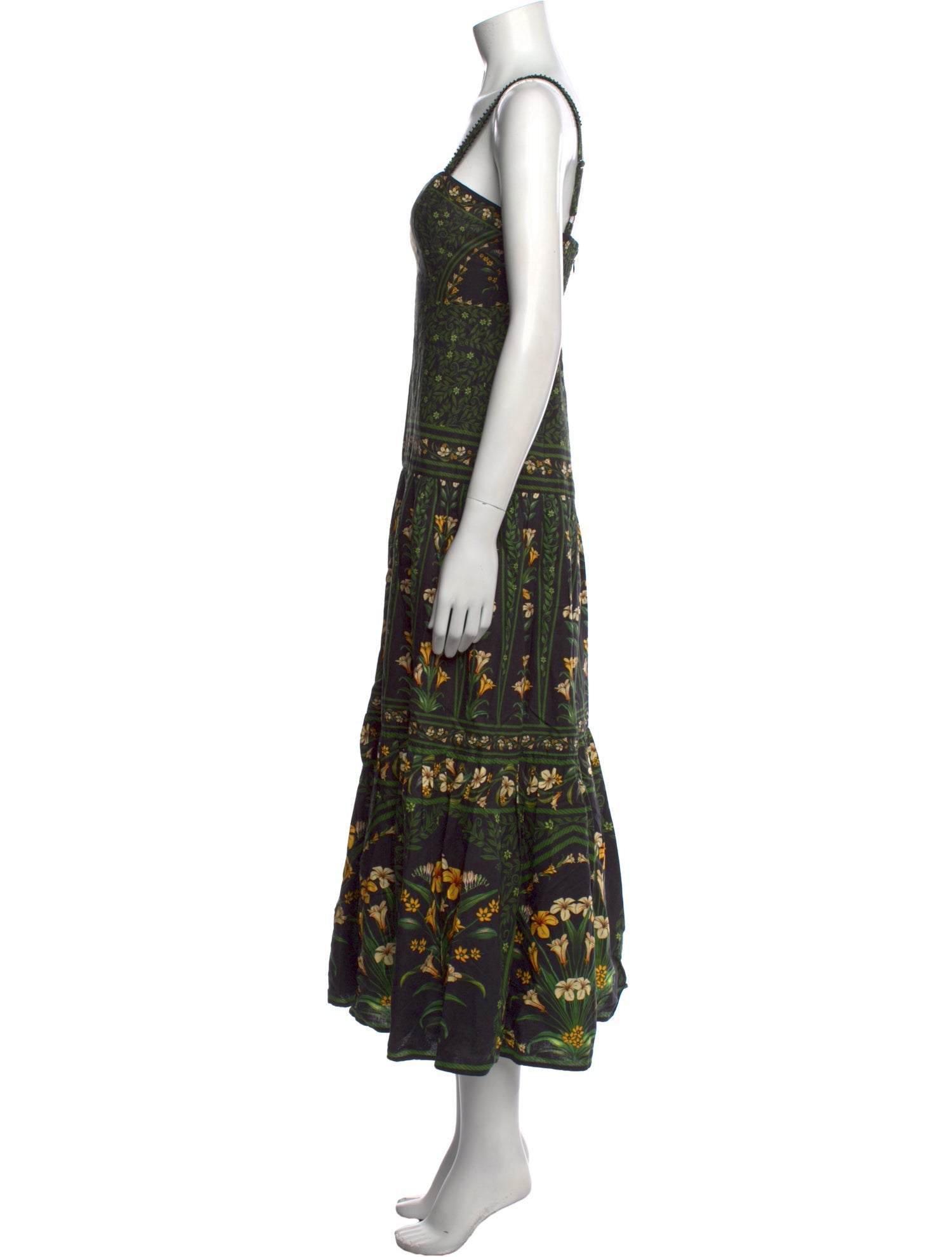 Farm Rio Floral Print Long Dress w/ Tags