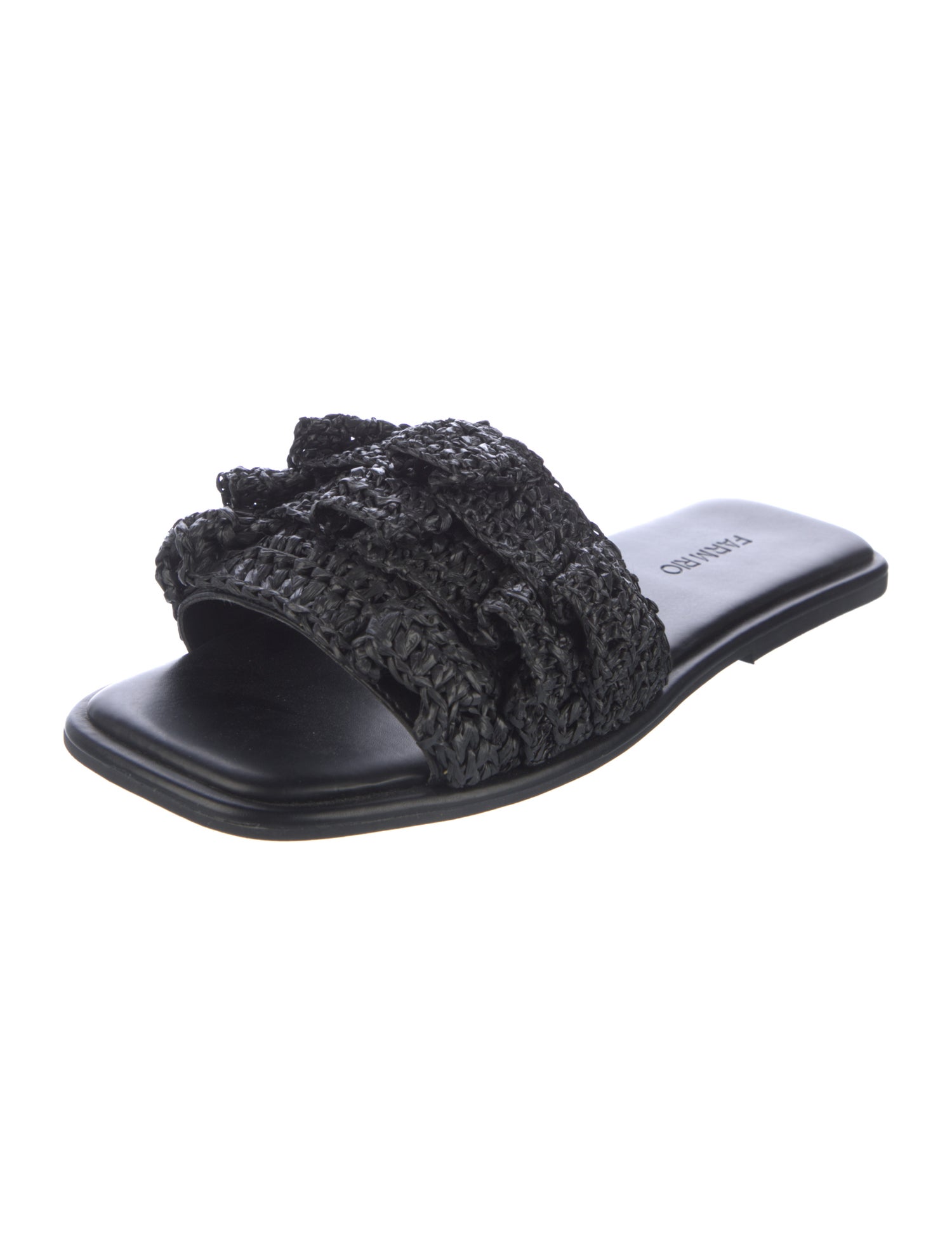 Farm Rio Raffia Slides