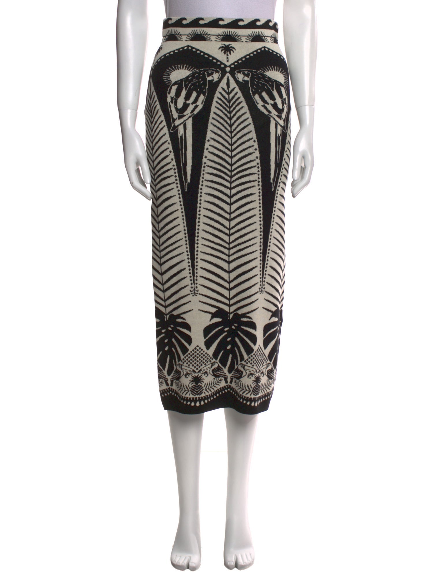 Farm Rio Printed Midi Length Skirt