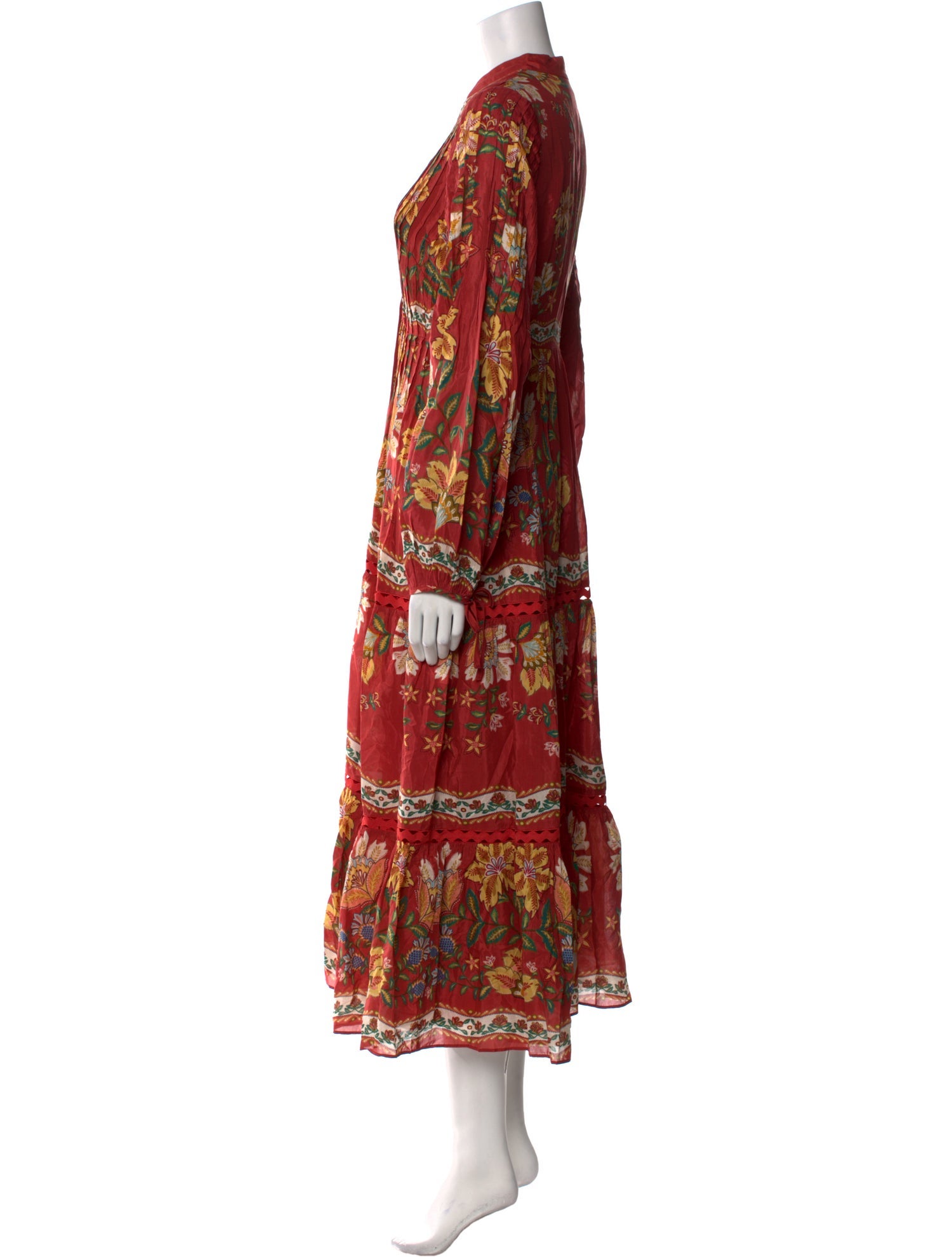 Farm Rio Floral Print Long Dress w/ Tags