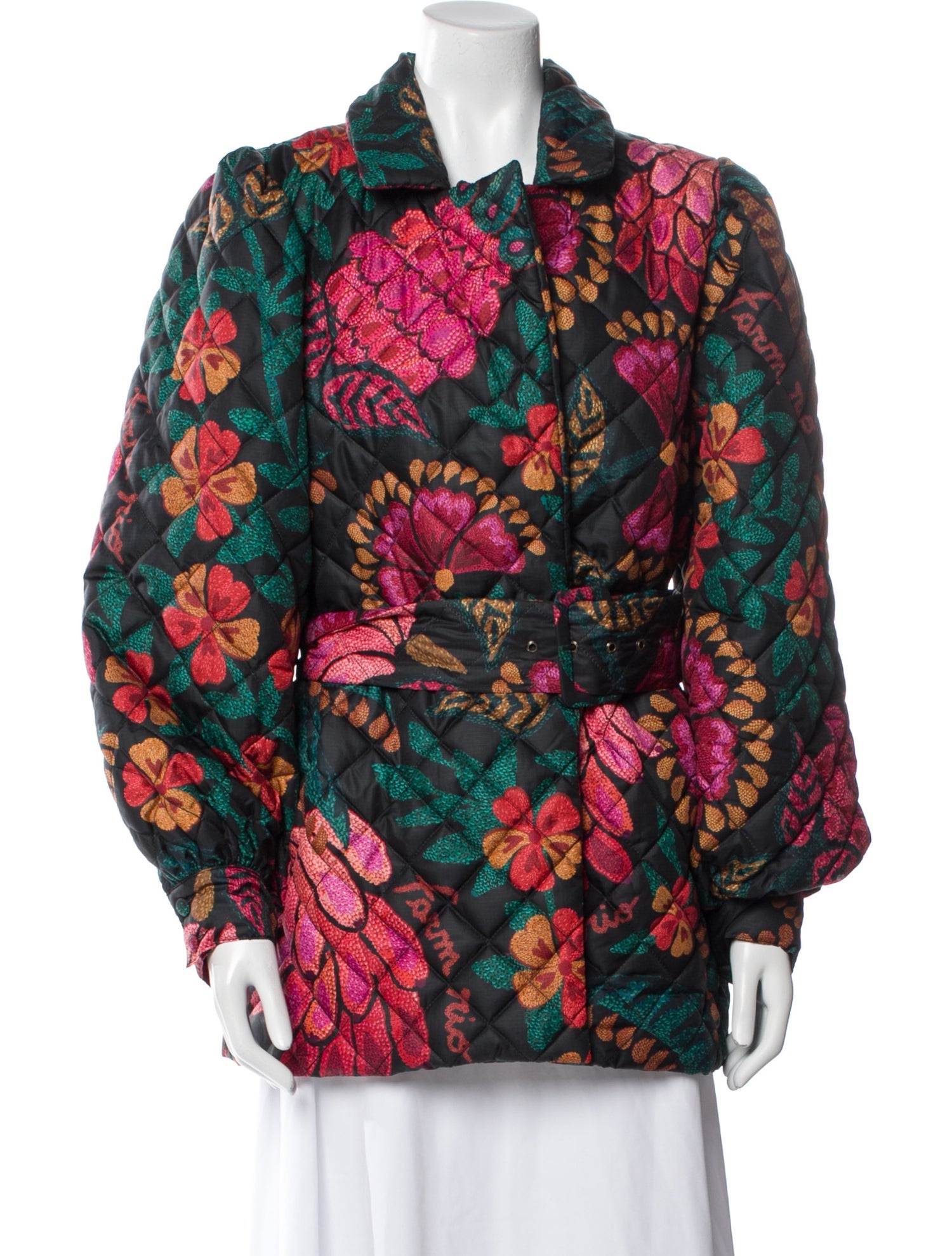 Farm Rio Floral Print Evening Jacket
