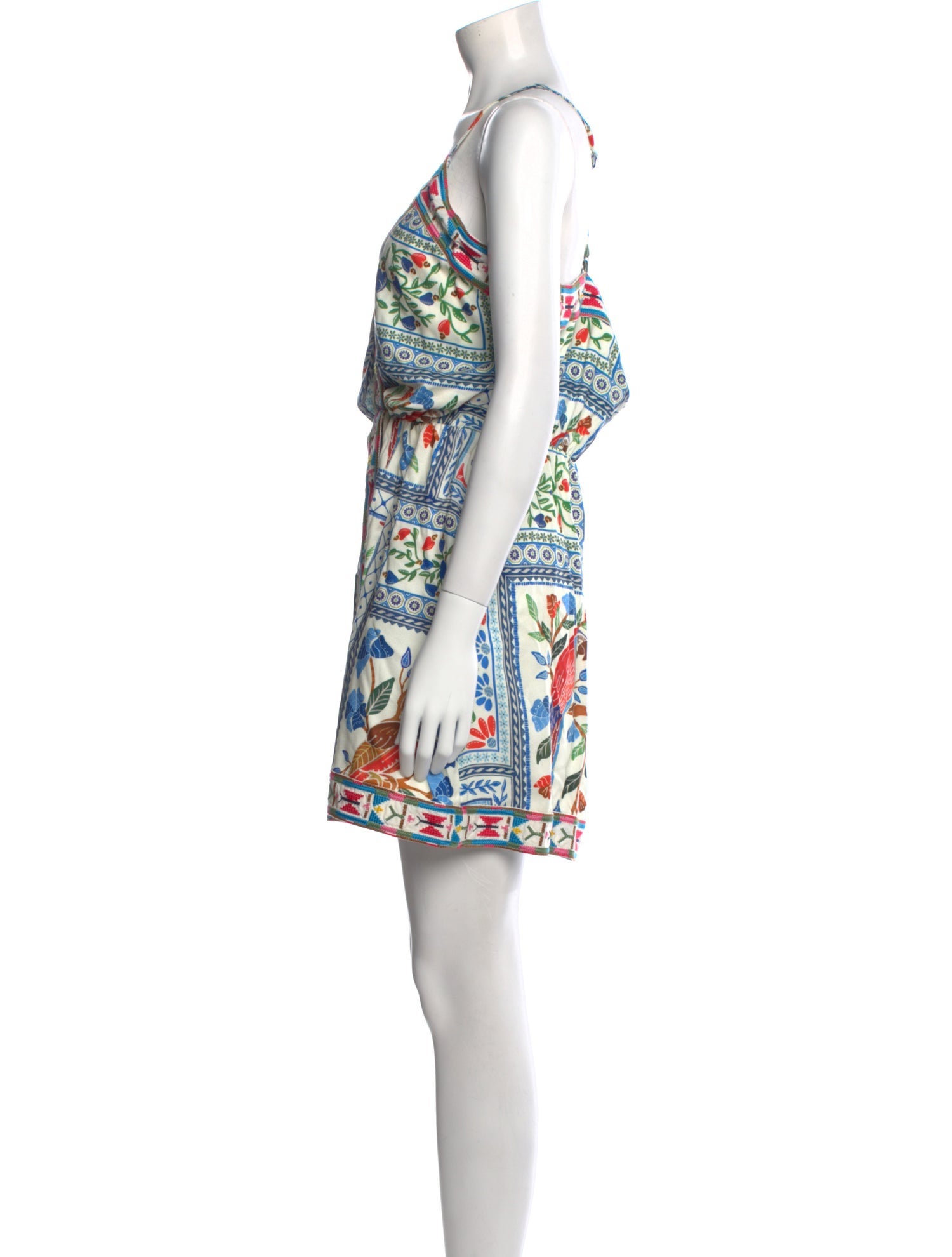 Farm Rio Floral Print Mini Dress