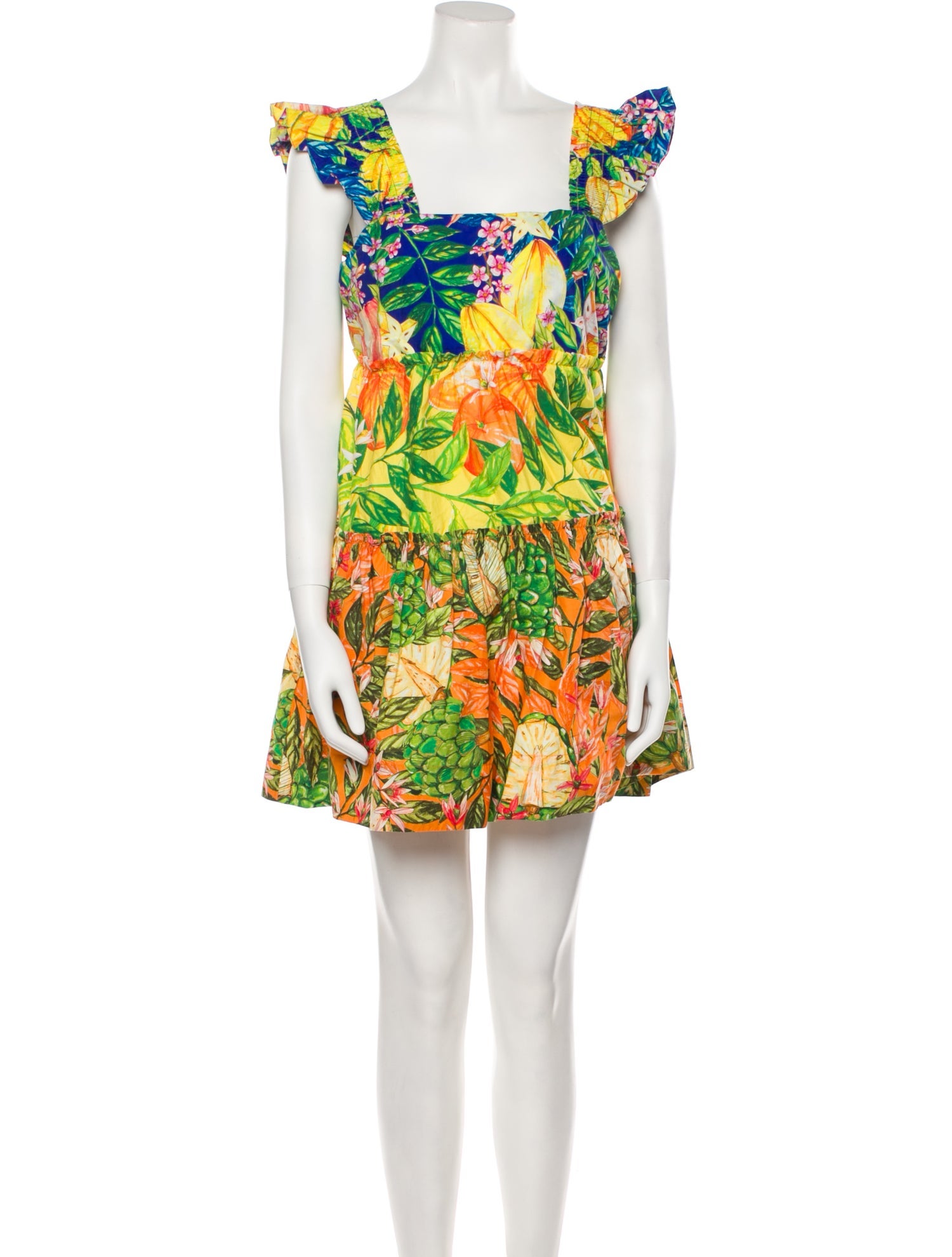 Farm Rio Floral Print Mini Dress