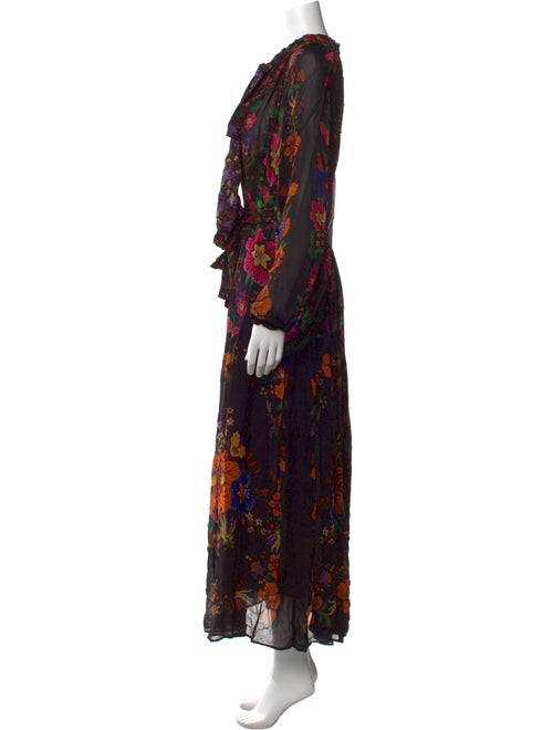 Farm Rio Floral Print Long Dress