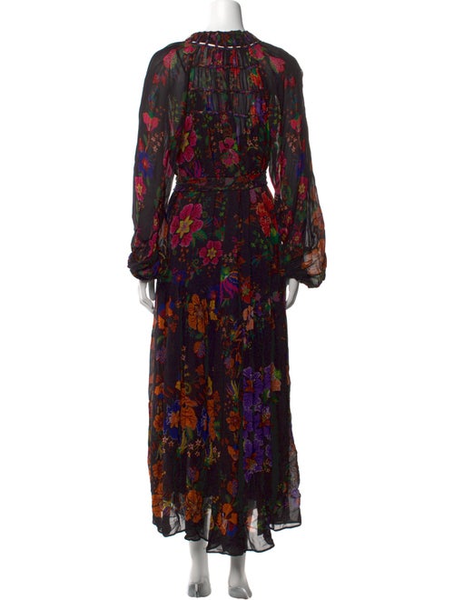 Farm Rio Floral Print Long Dress