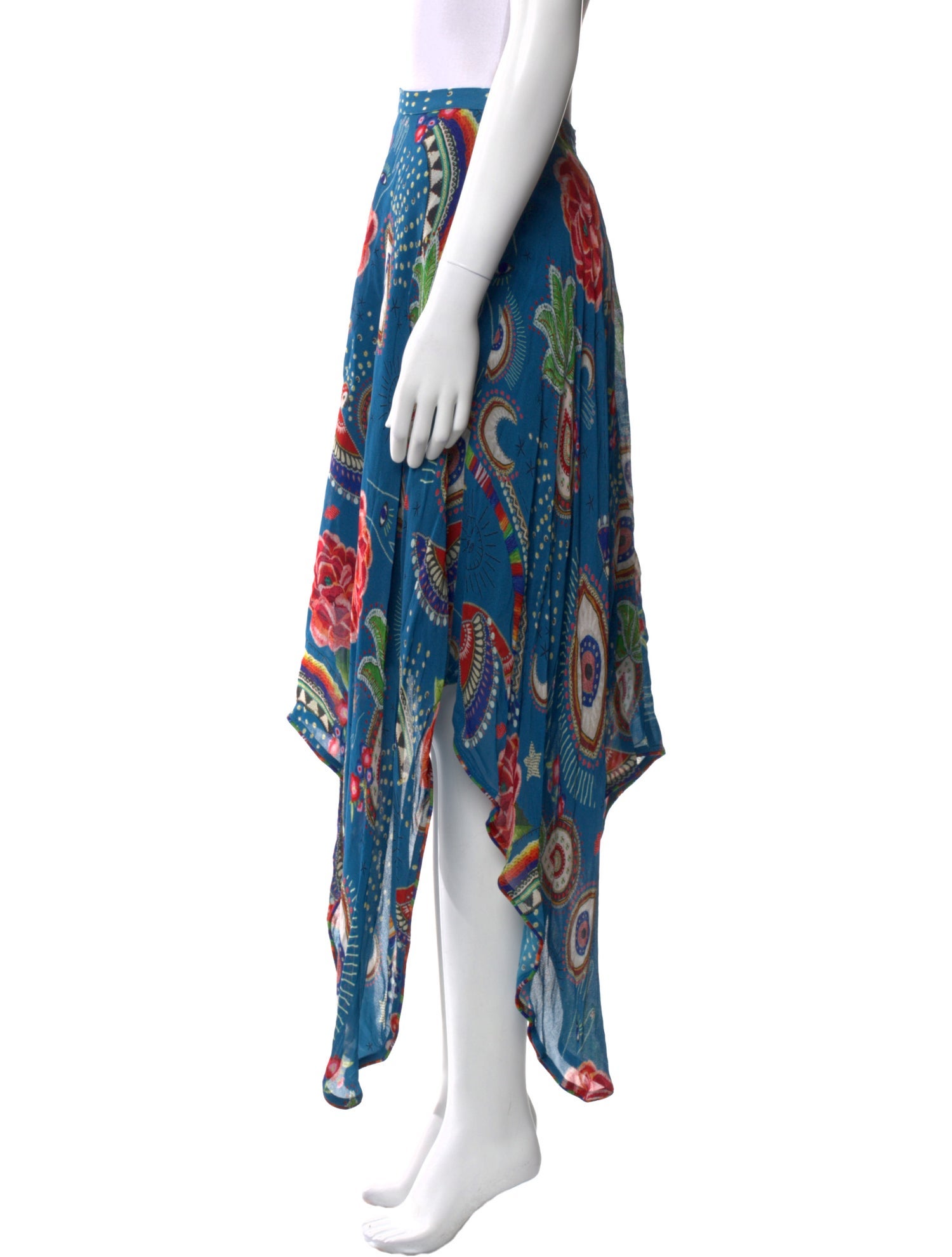 Farm Rio Printed Midi Length Skirt