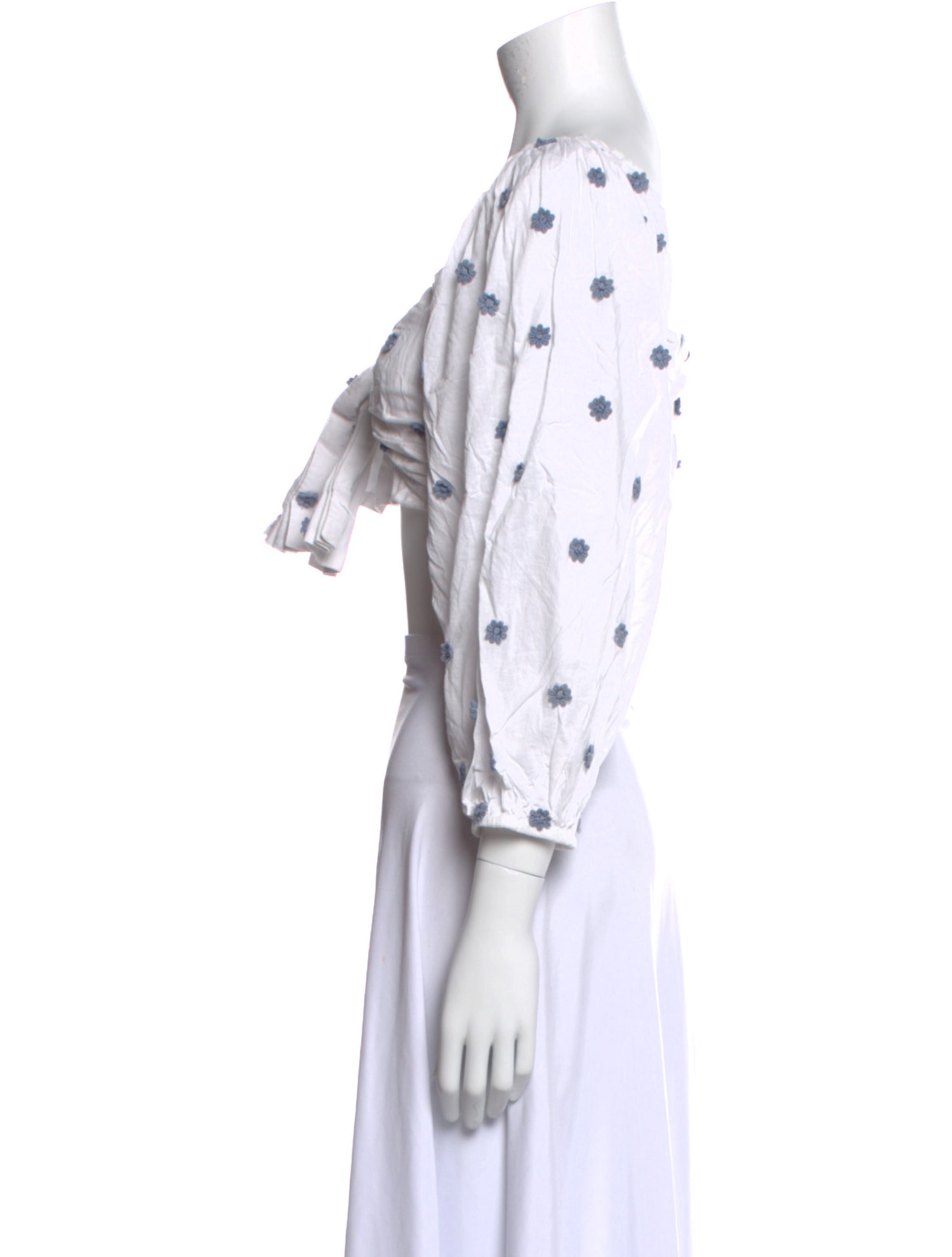 Farm Rio Printed Square Neckline Crop Top