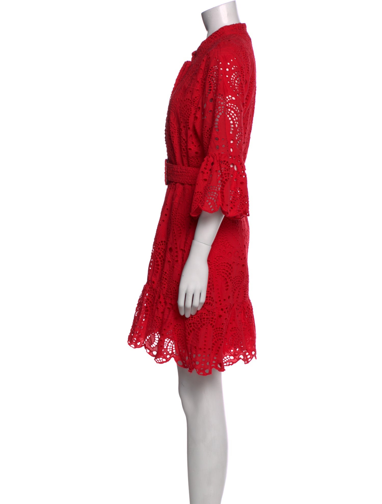 Farm Rio Lace Pattern Mini Dress