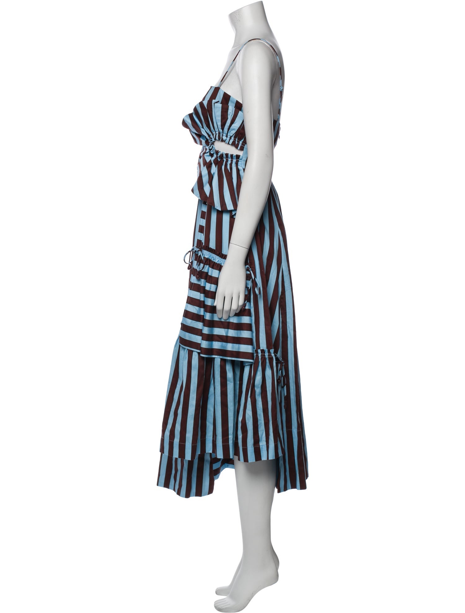 Farm Rio Striped Long Dress