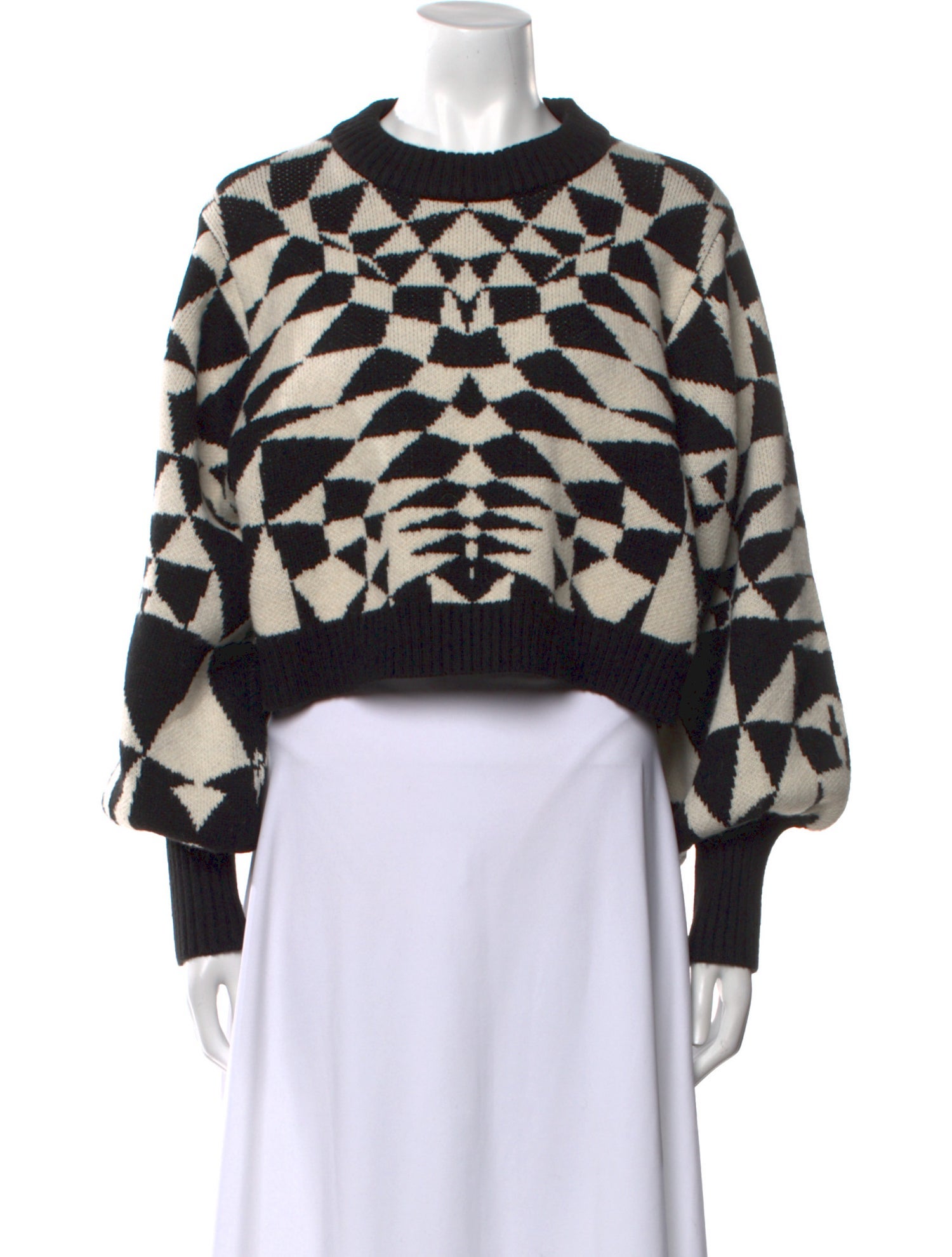 Farm Rio Printed Crew Neck Sweater