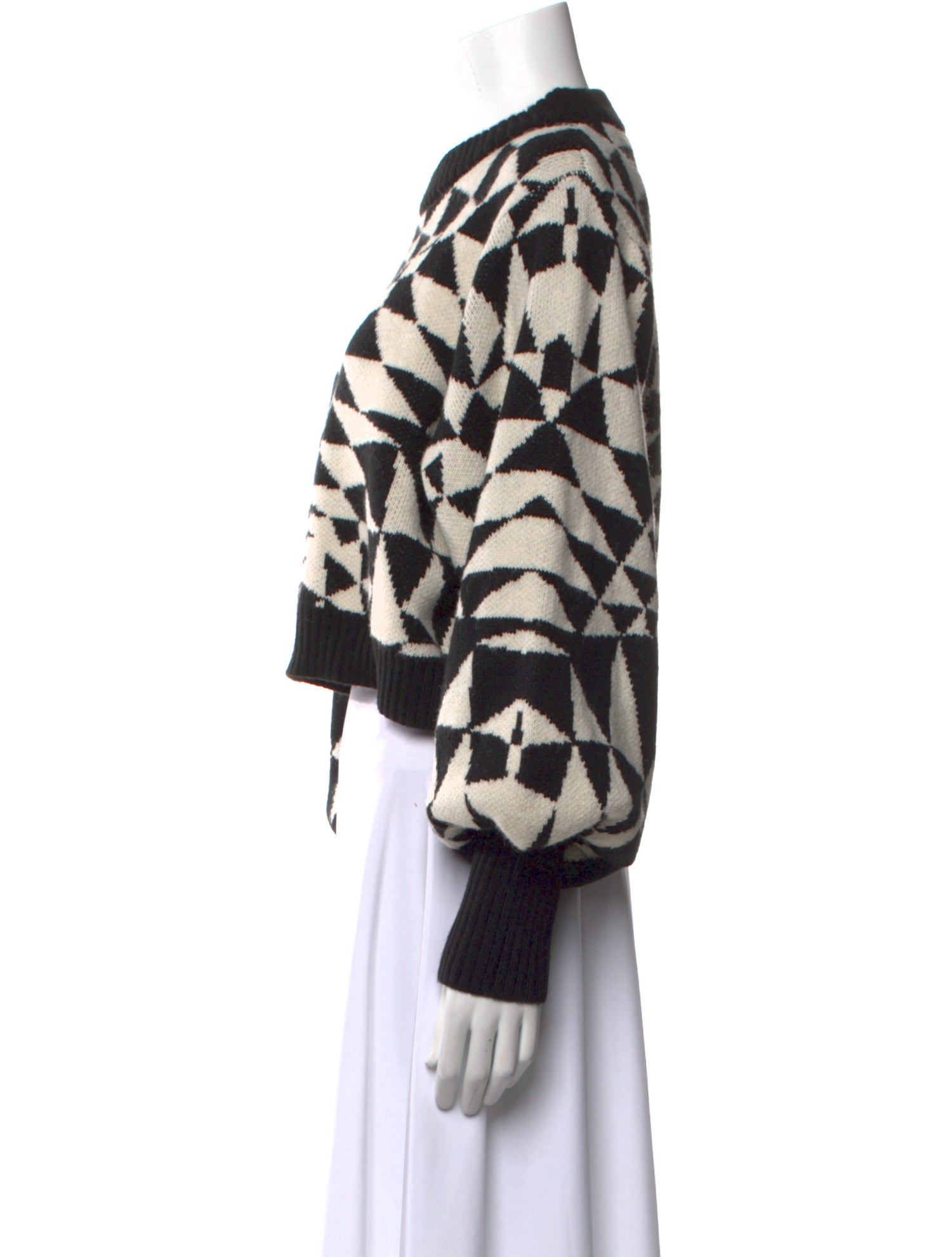 Farm Rio Printed Crew Neck Sweater