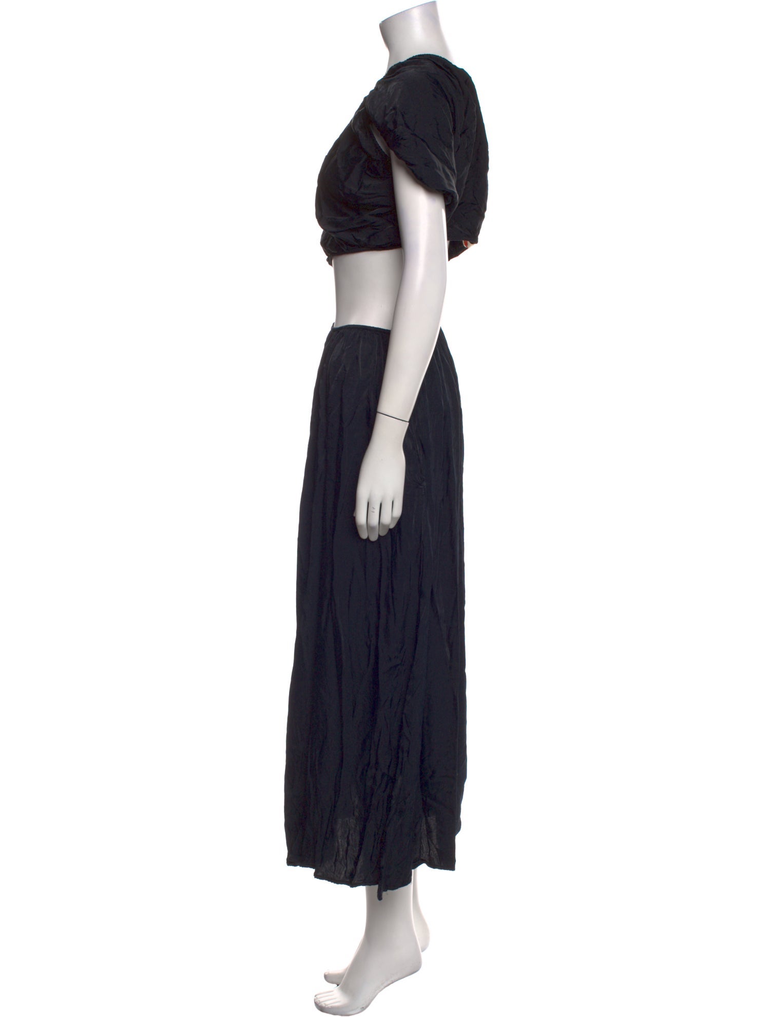 open lace back dress Farm Rio Lovely Anthurium One-Shoulder Maxi Dress