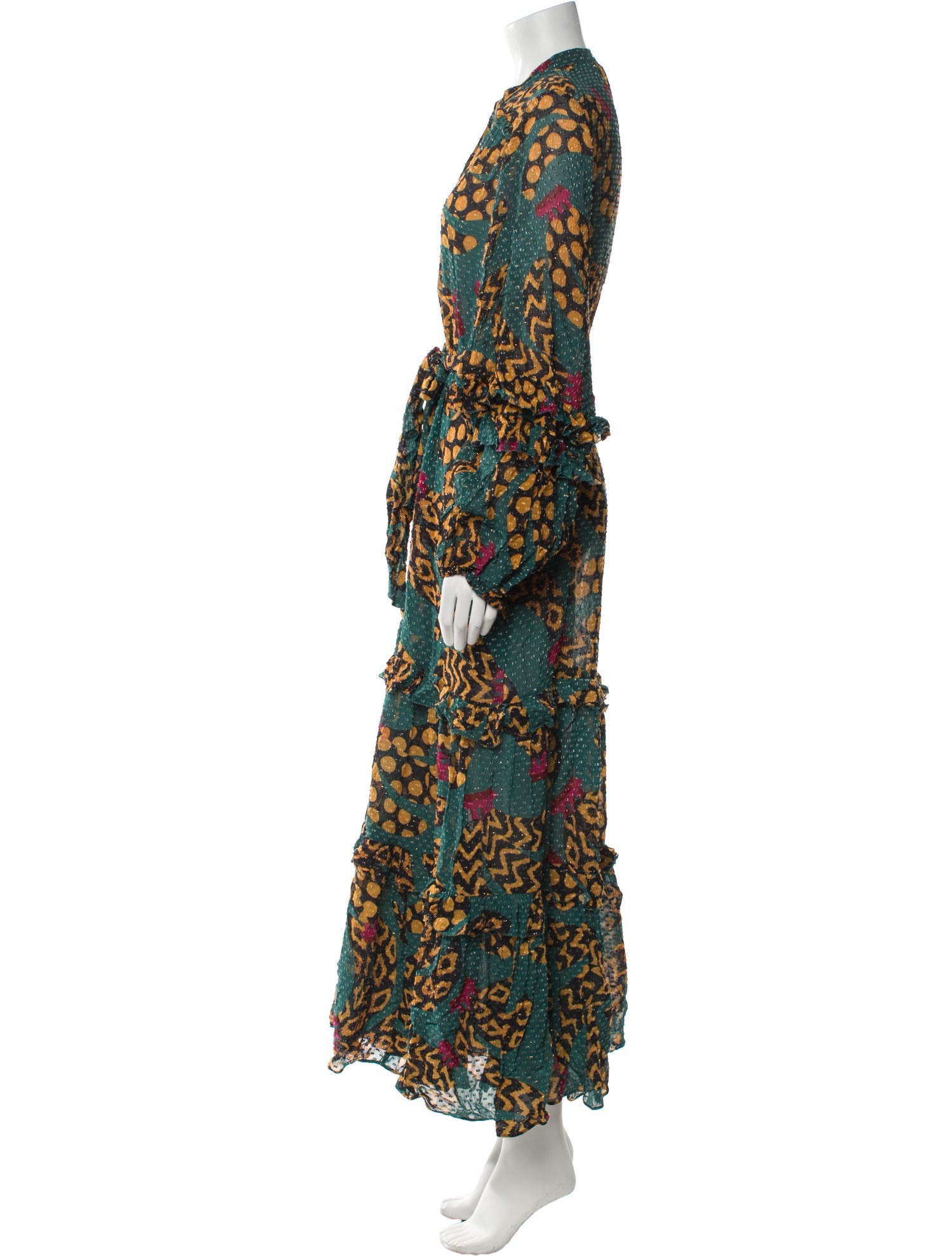 Farm Rio Printed Long Dress