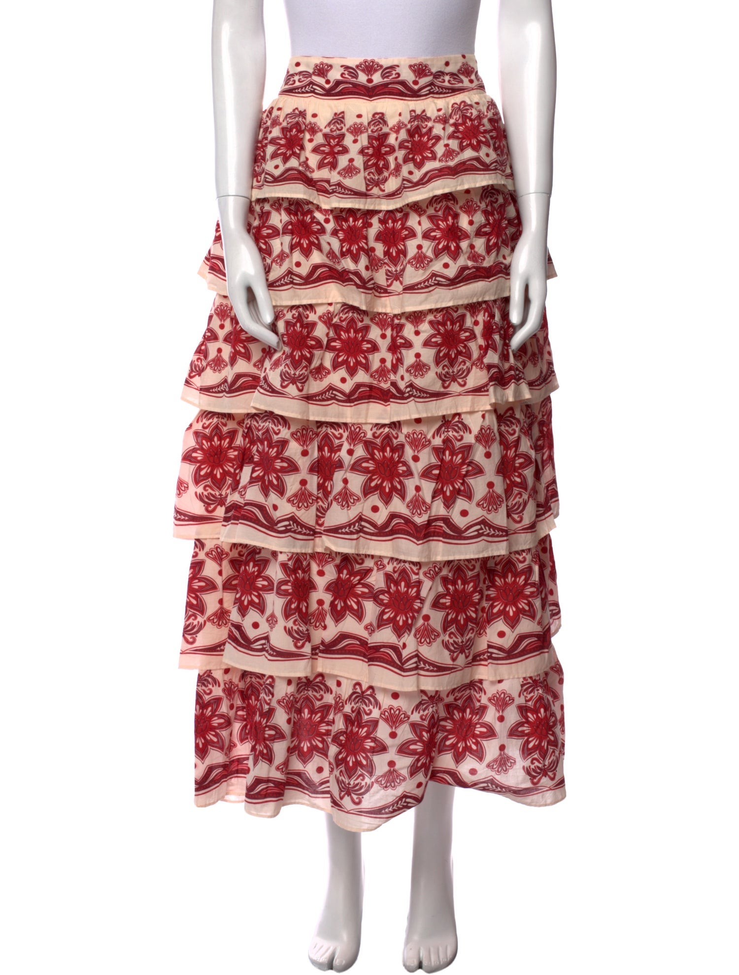 Farm Rio Printed Midi Length Skirt w/ Tags