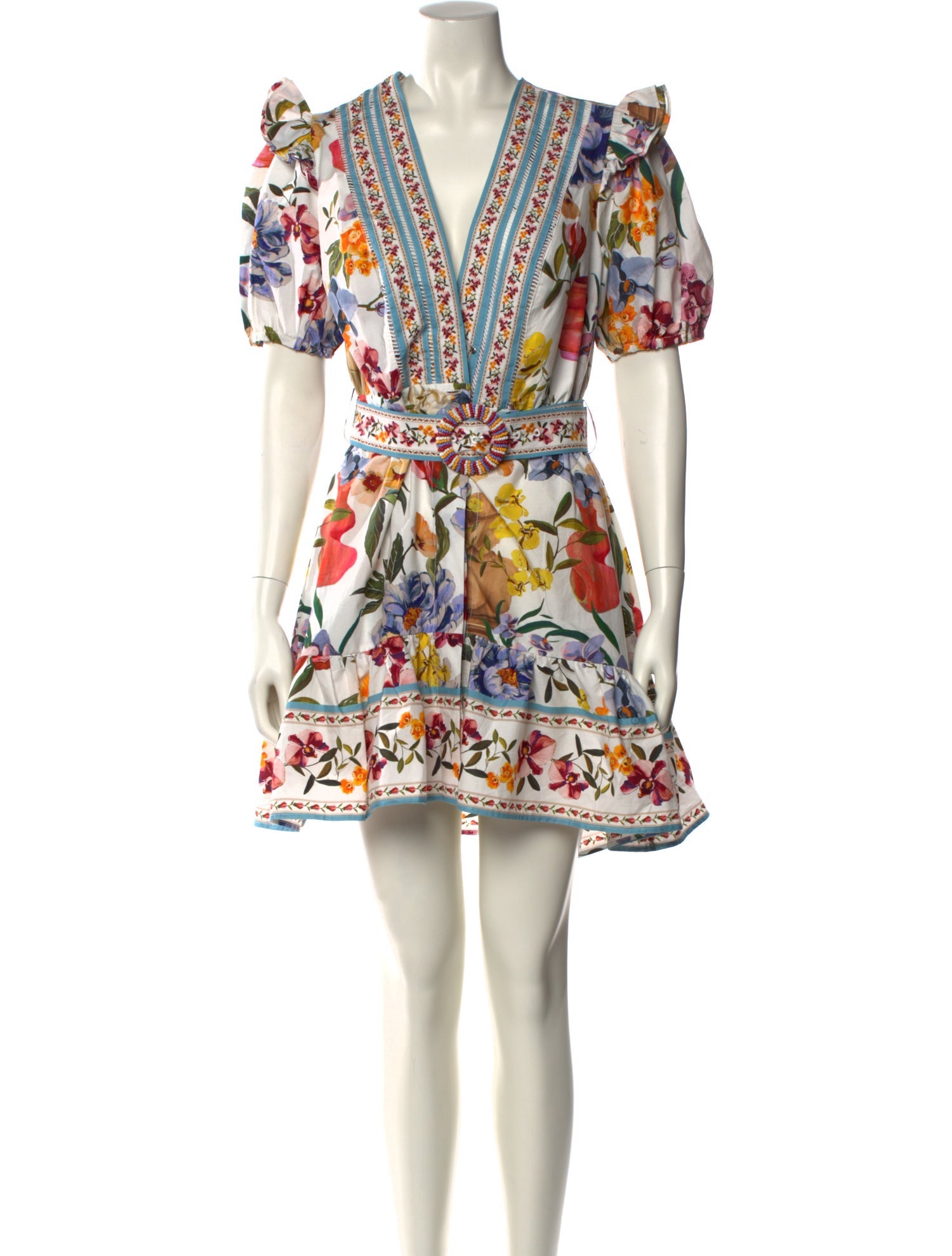 Farm Rio Floral Print Mini Dress w/ Tags