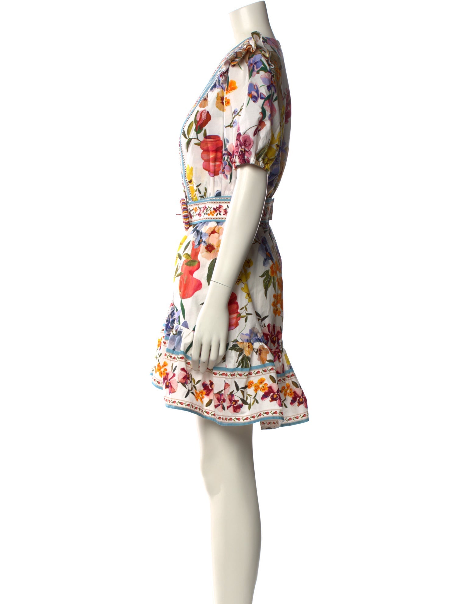 Farm Rio Floral Print Mini Dress w/ Tags