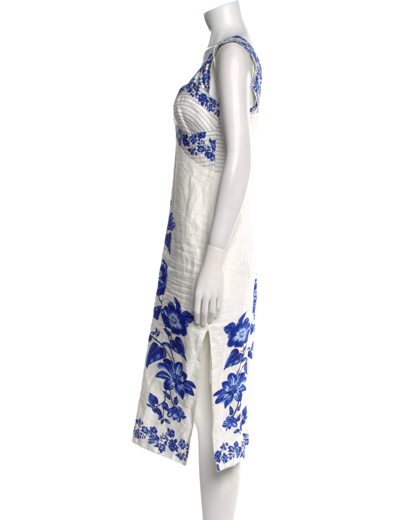 Farm Rio Floral Print Midi Length Dress