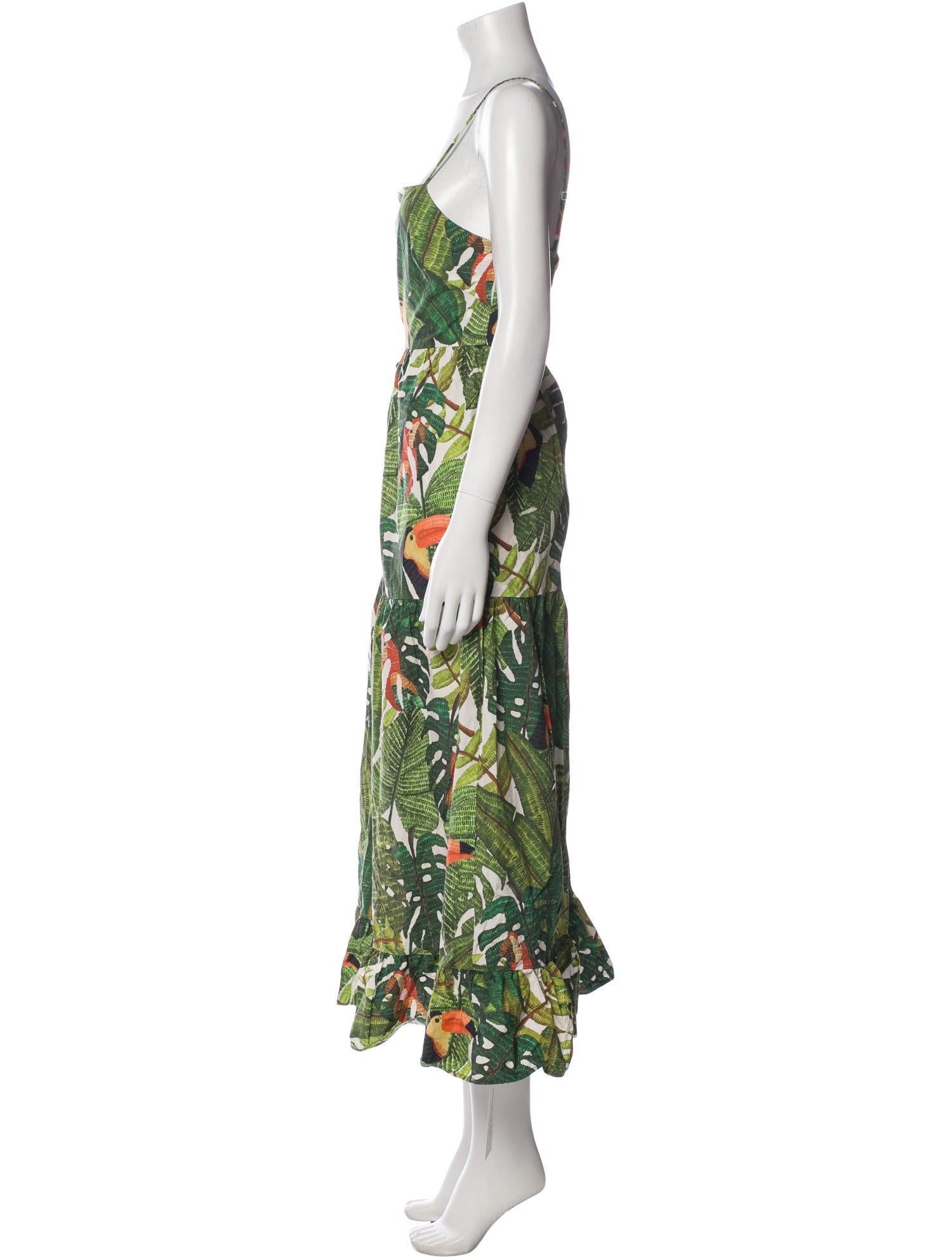 Farm Rio Floral Print Long Dress