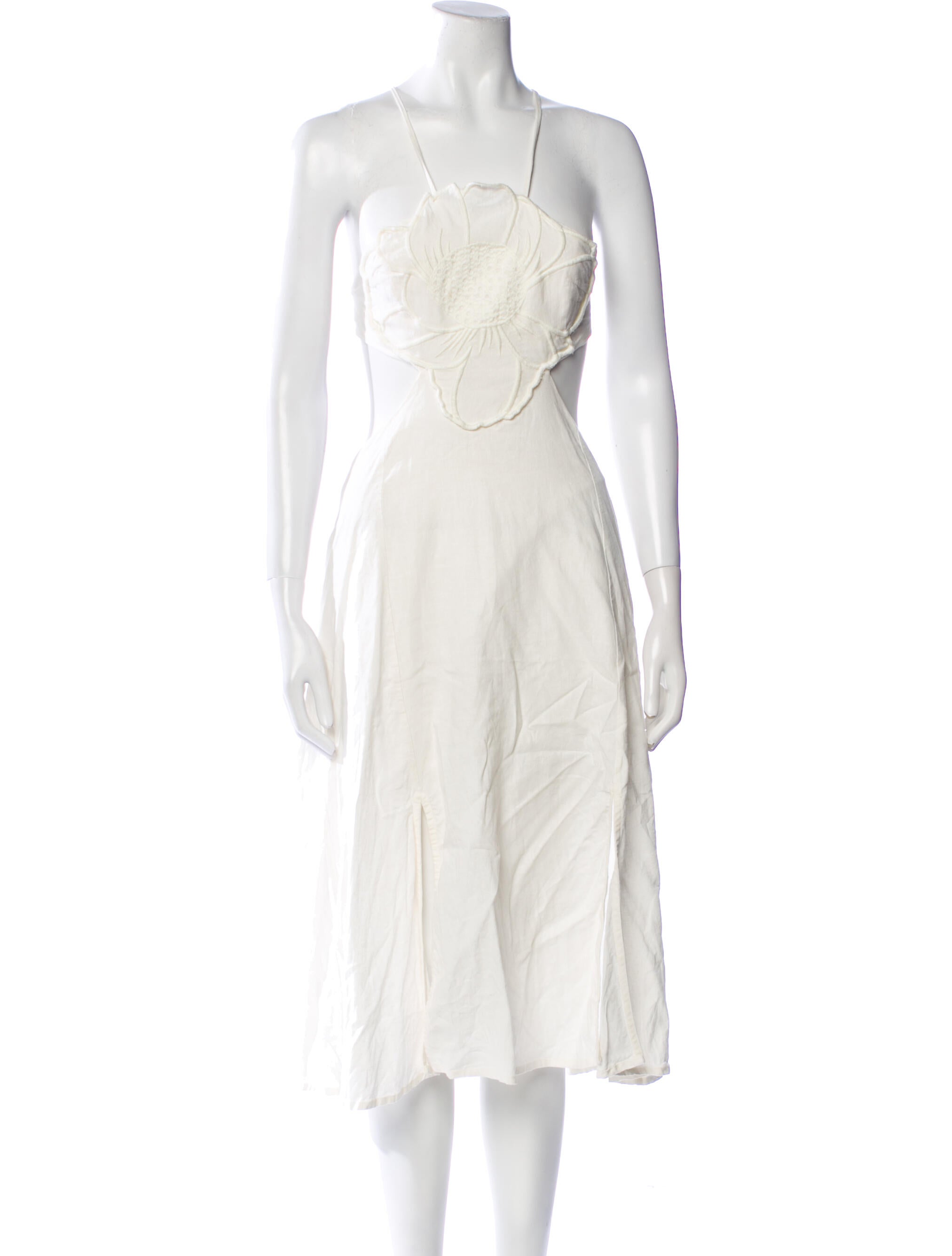 Farm Rio Linen Knee-Length Dress
