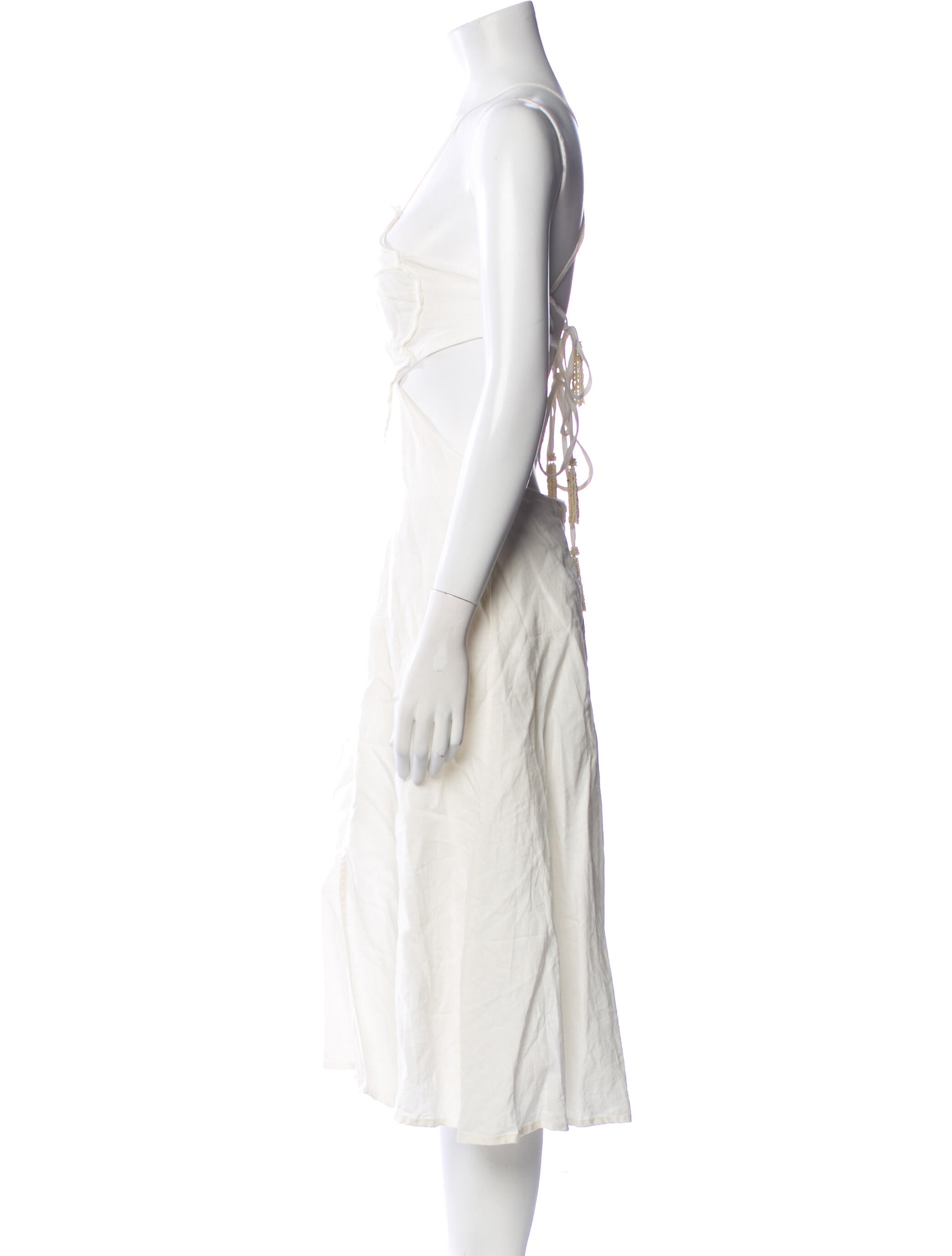 Farm Rio Linen Knee-Length Dress