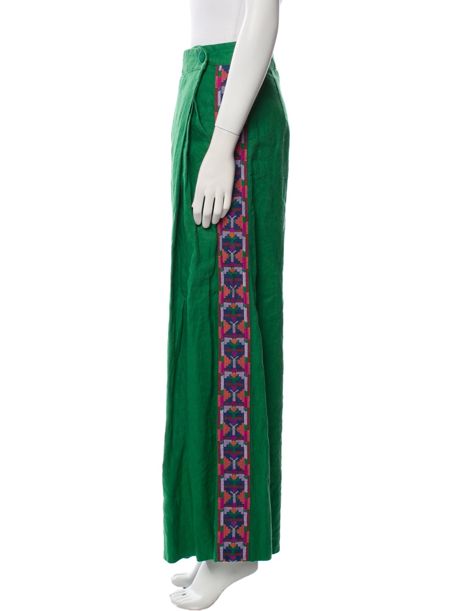 Farm Rio Linen Wide Leg Pants