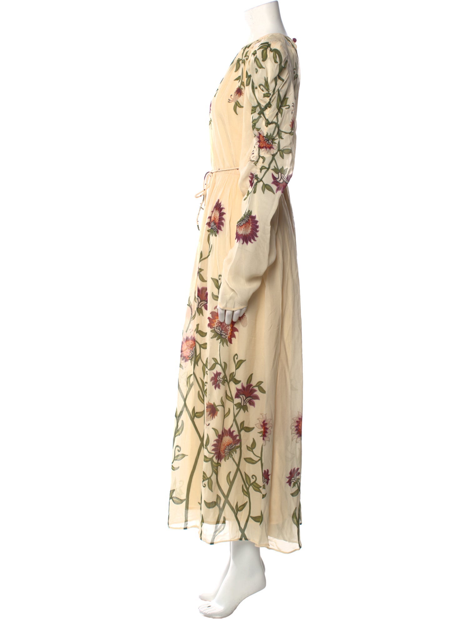 Farm Rio Floral Print Long Dress w/ Tags