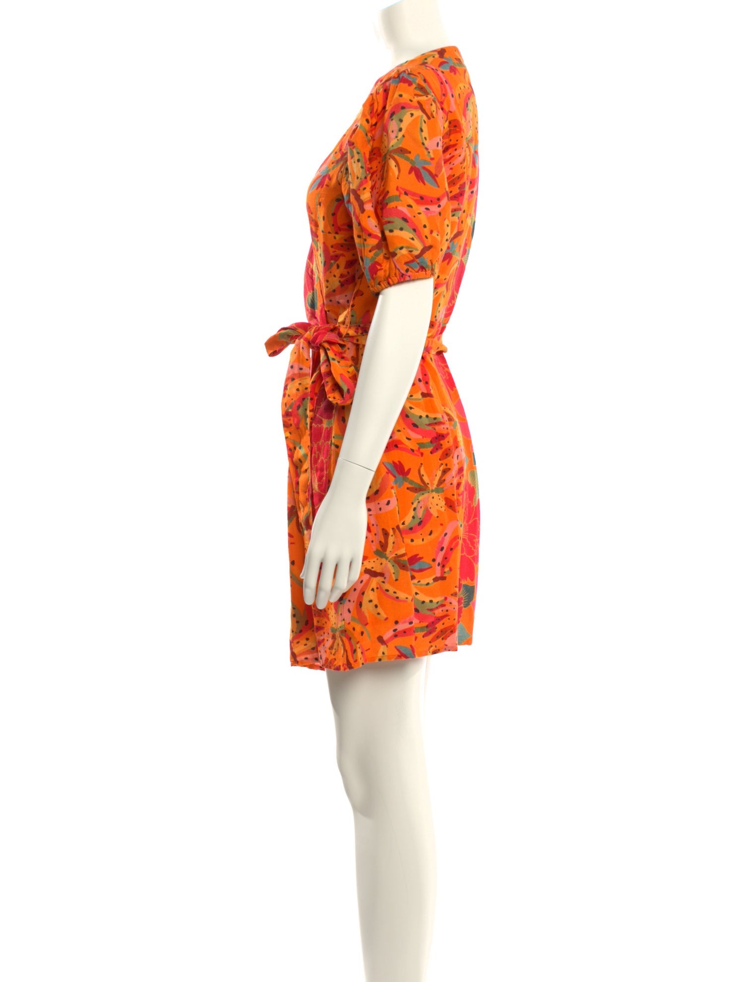 knee length dresses for ladies Farm Rio Valentina Wrap Mini Dress